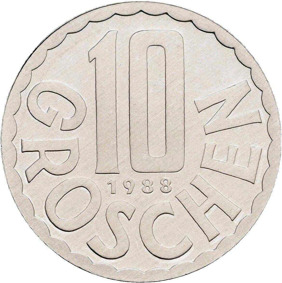 10 Groschen 1988 – Vorderseite