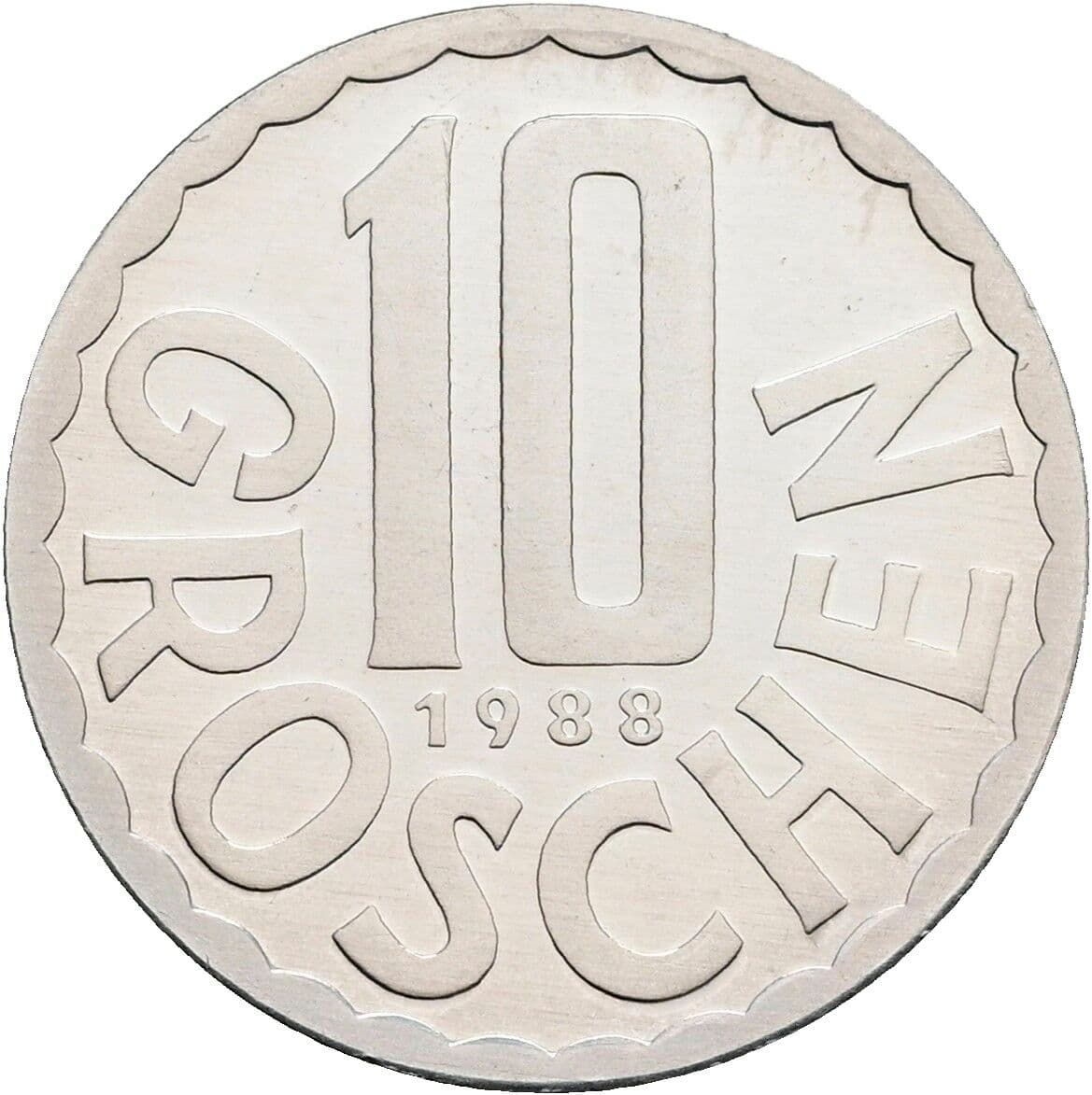 10 Groschen 1988 – Vorderseite