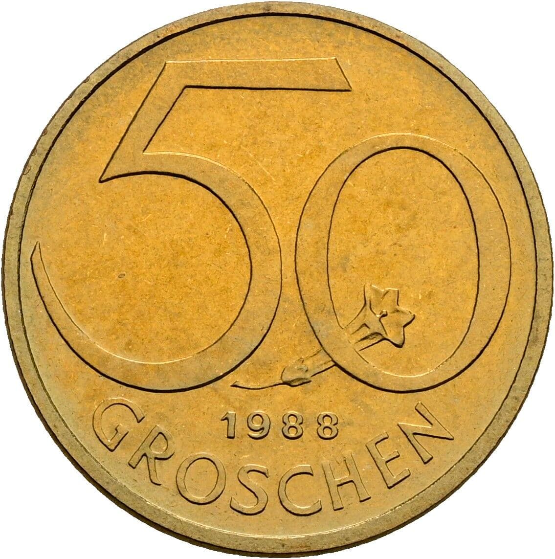 50 Groschen 1988 – Vorderseite