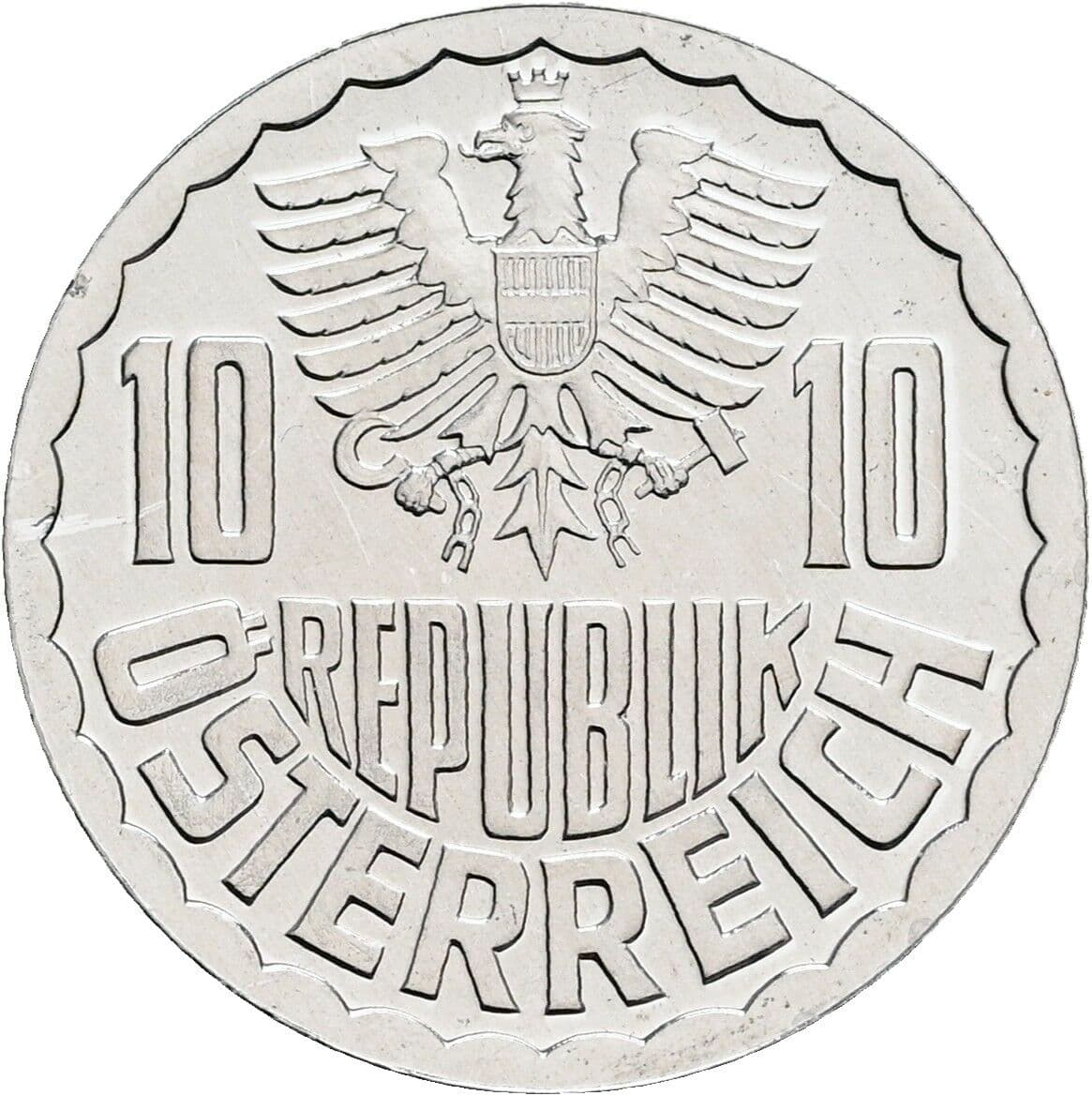 10 Groschen 1983 – Rückseite