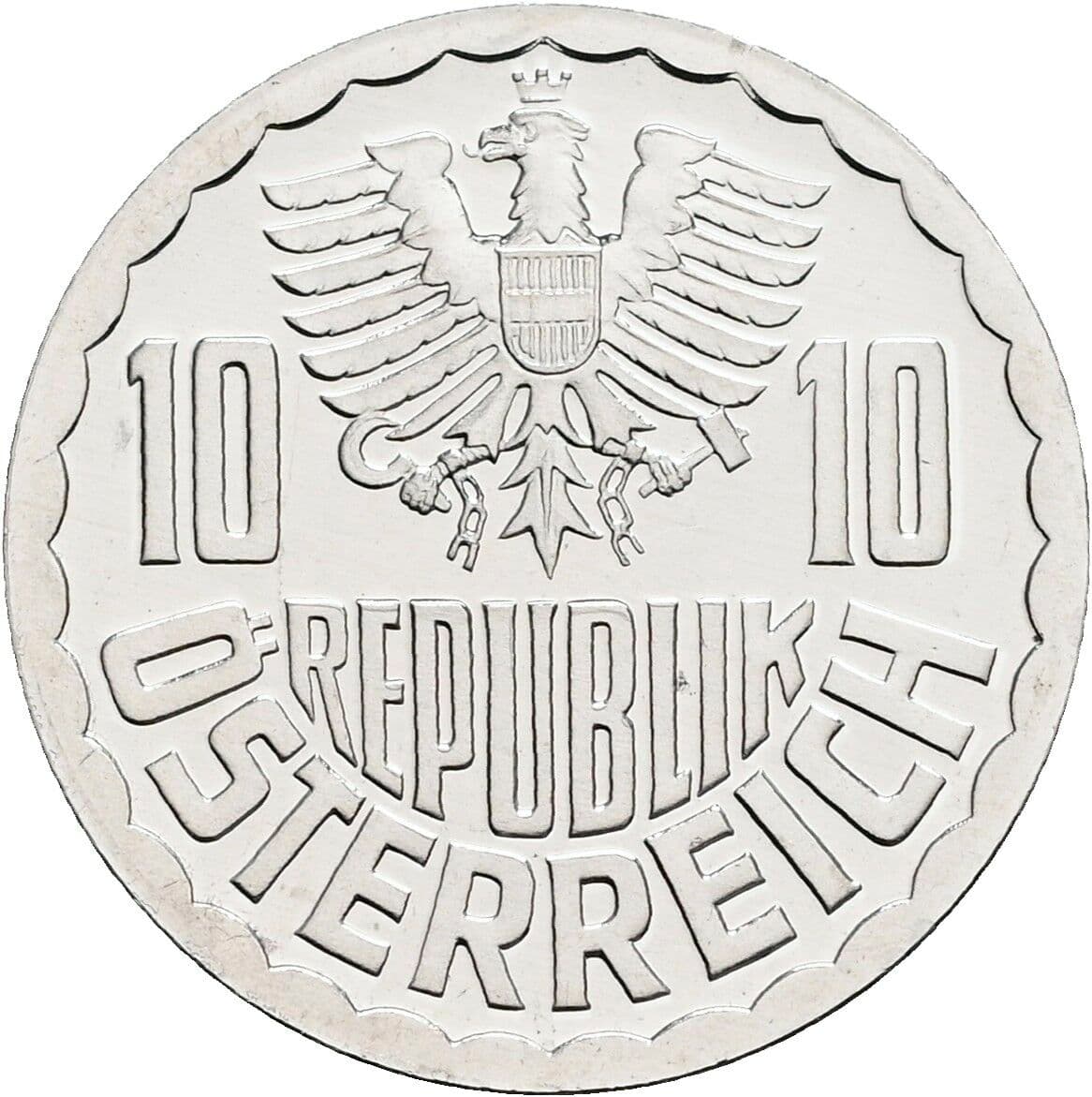10 Groschen 1988 – Rückseite