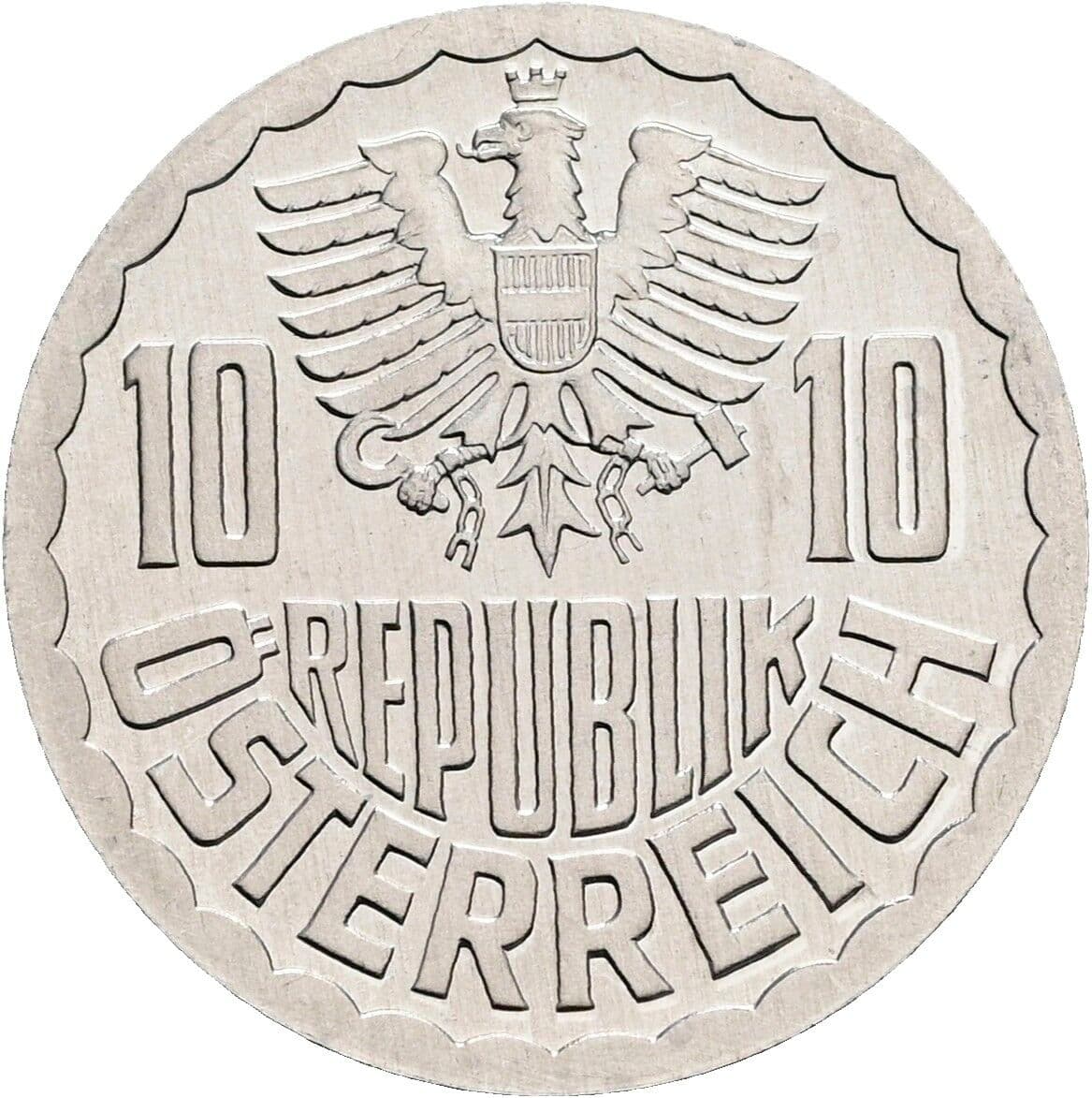 10 Groschen 1988 – Rückseite