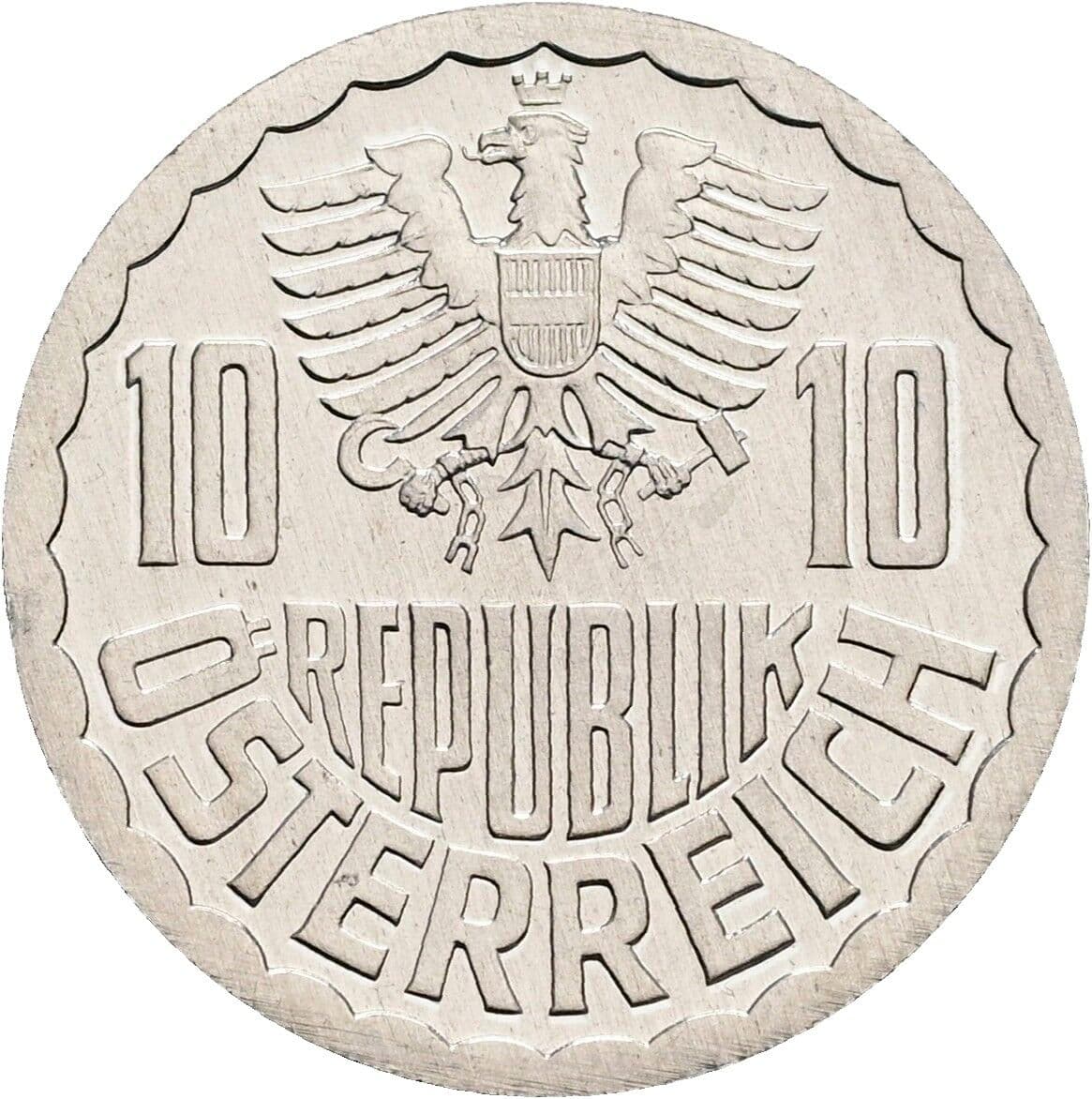 10 Groschen 1988 – Rückseite