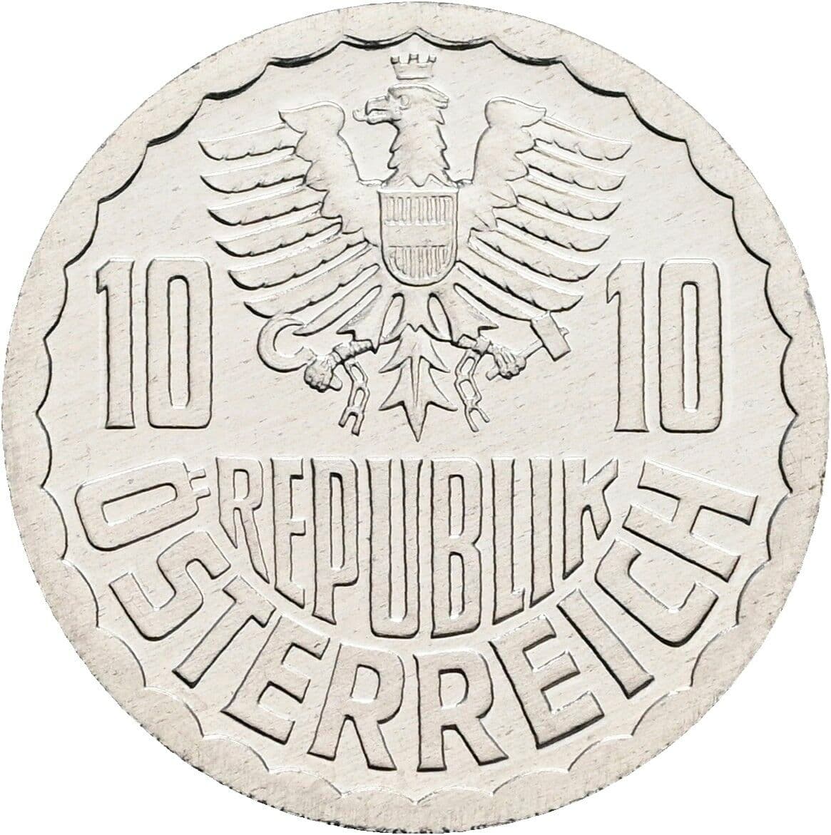 10 Groschen 1988 – Rückseite