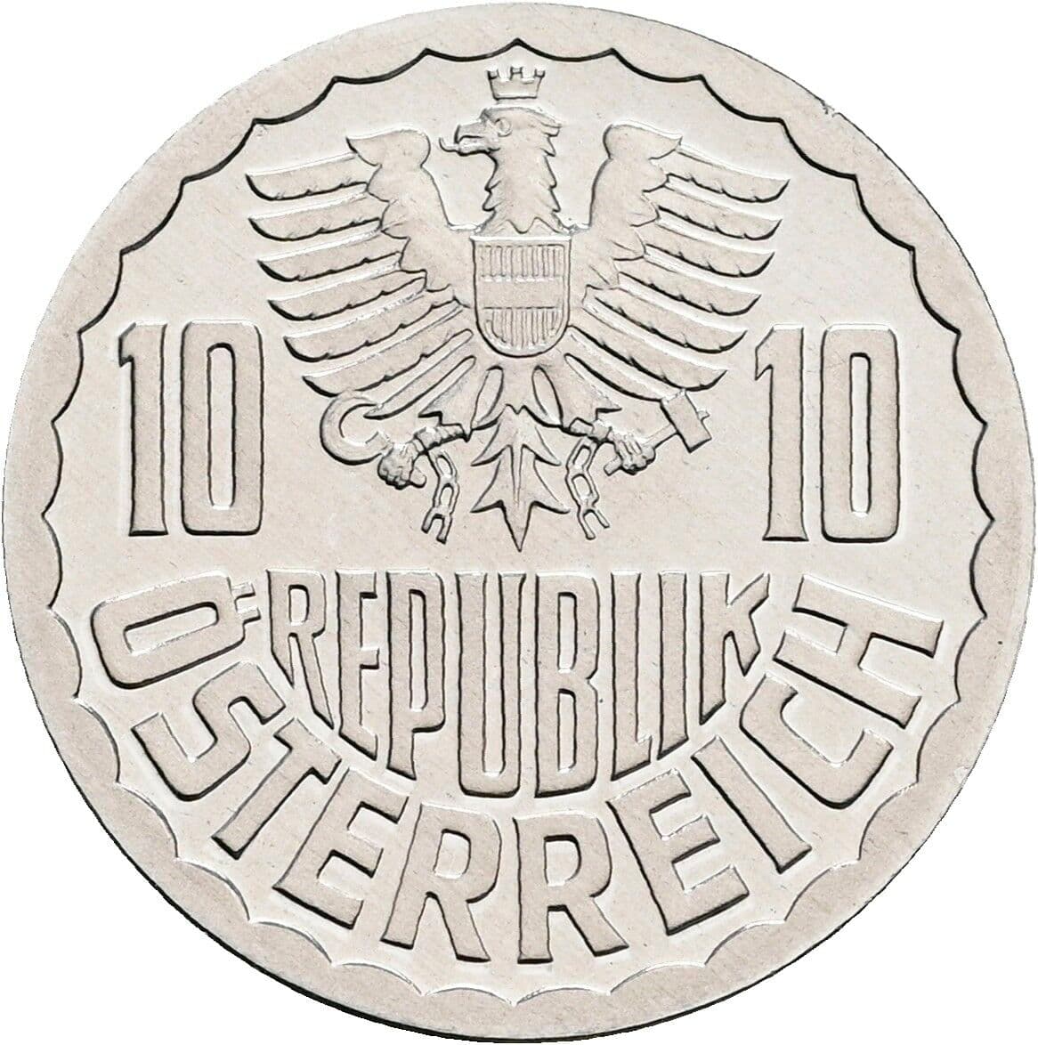 10 Groschen 1988 – Rückseite