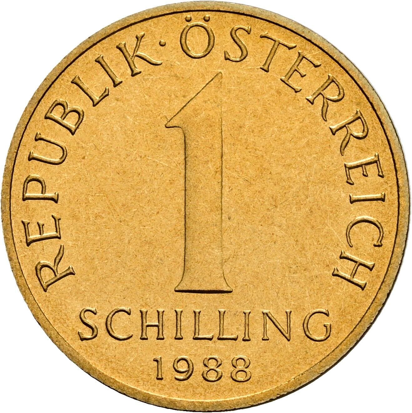 1 Schilling 1988 – Vorderseite