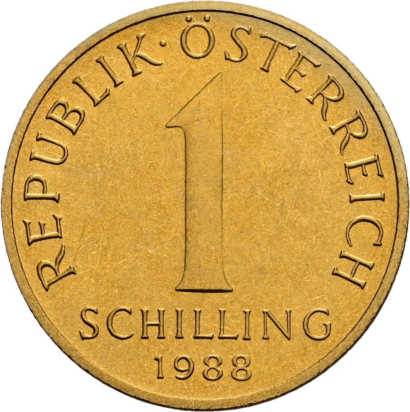 1 Schilling 1988 – Vorderseite