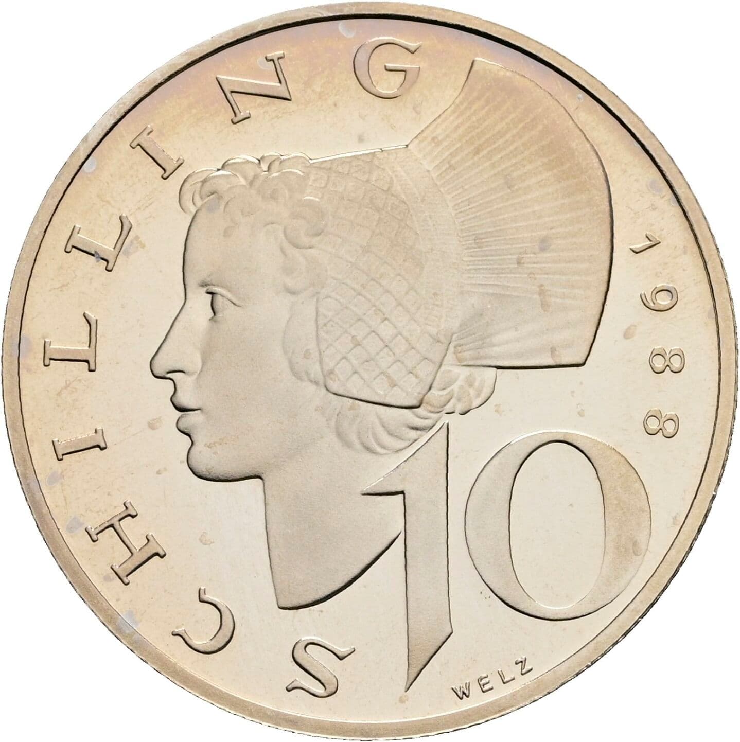 10 Schilling 1988 – Vorderseite