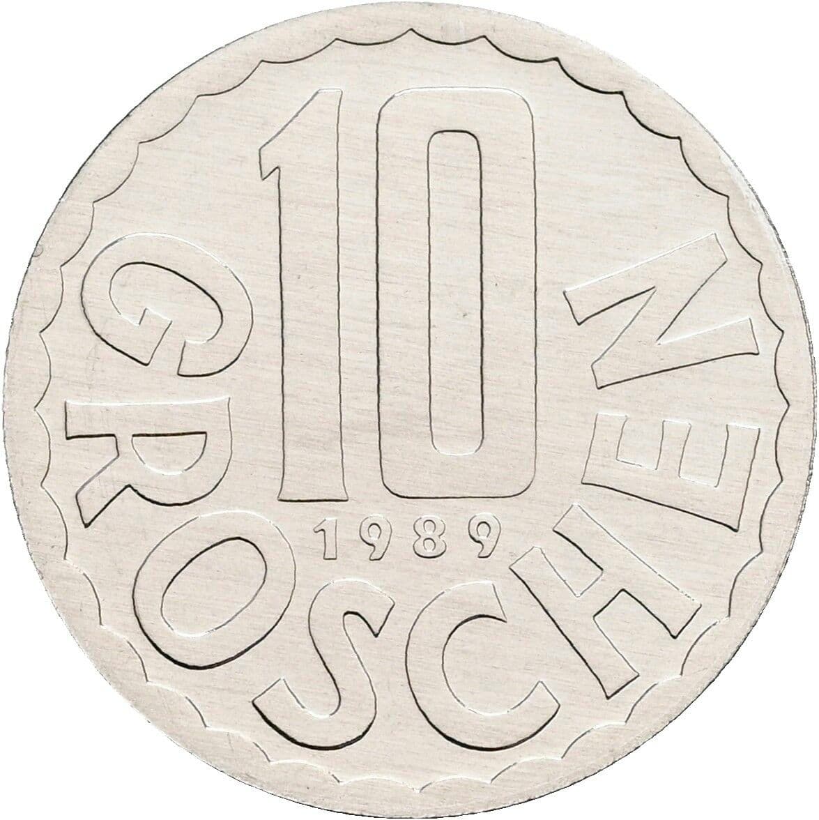 10 Groschen 1989 – Vorderseite