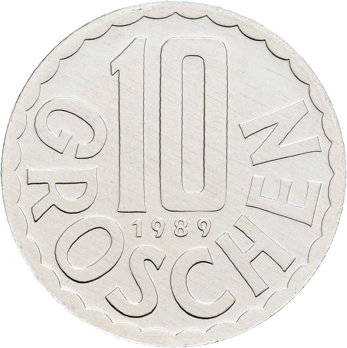10 Groschen 1989 – Vorderseite