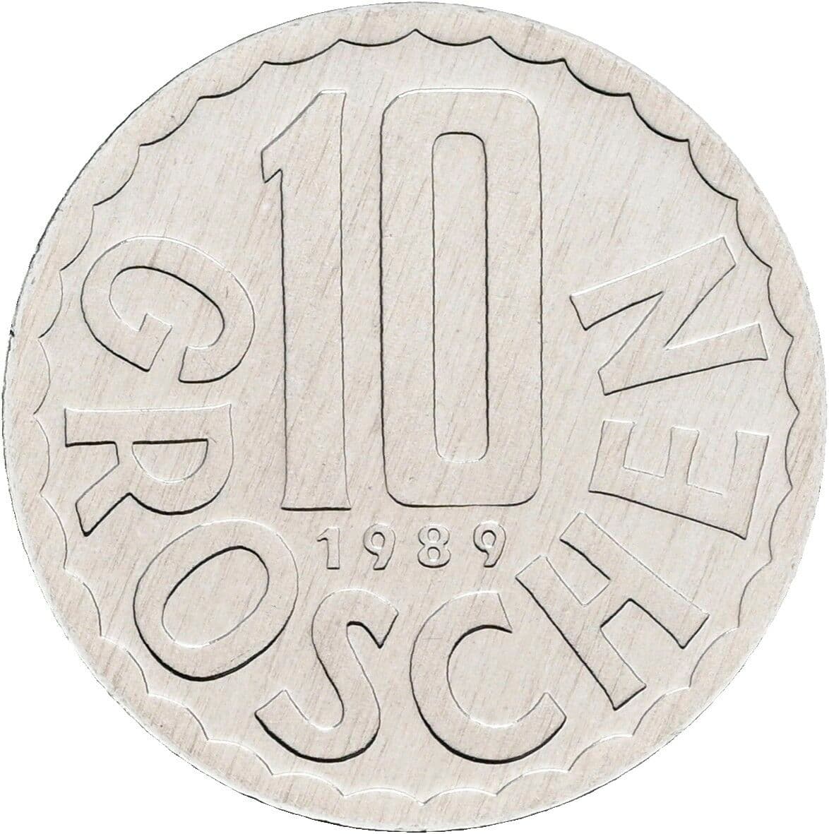 10 Groschen 1989 – Vorderseite