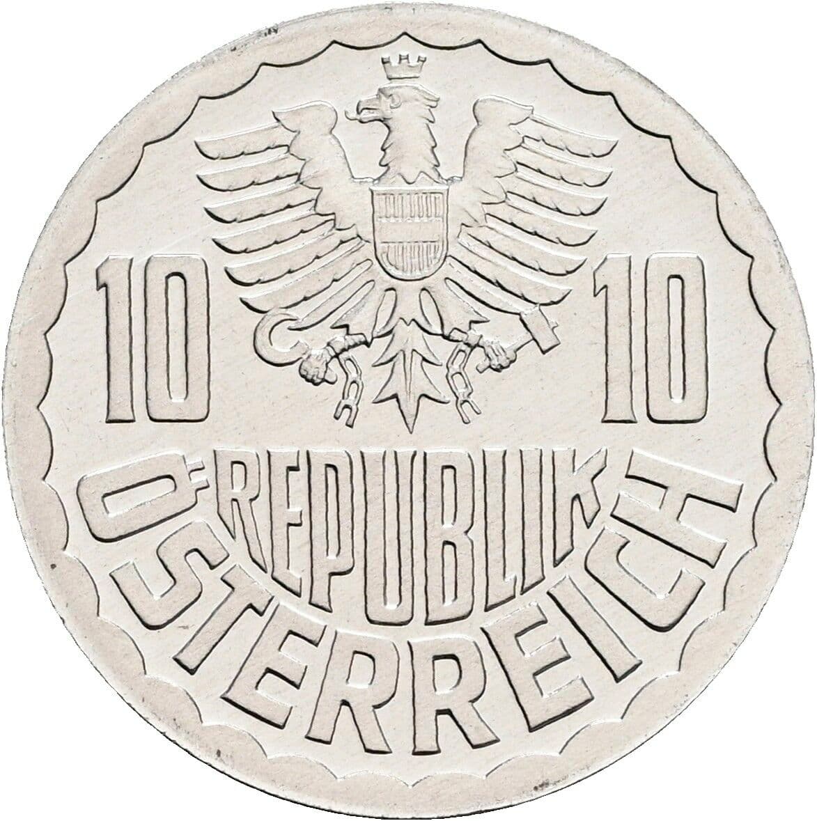 10 Groschen 1989 – Rückseite