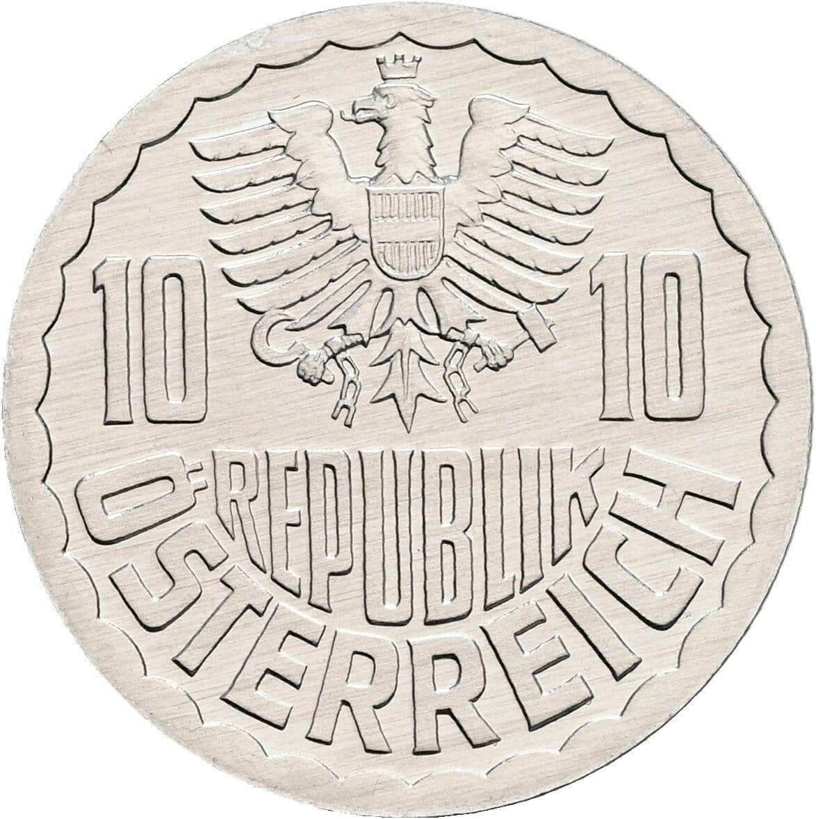 10 Groschen 1989 – Rückseite