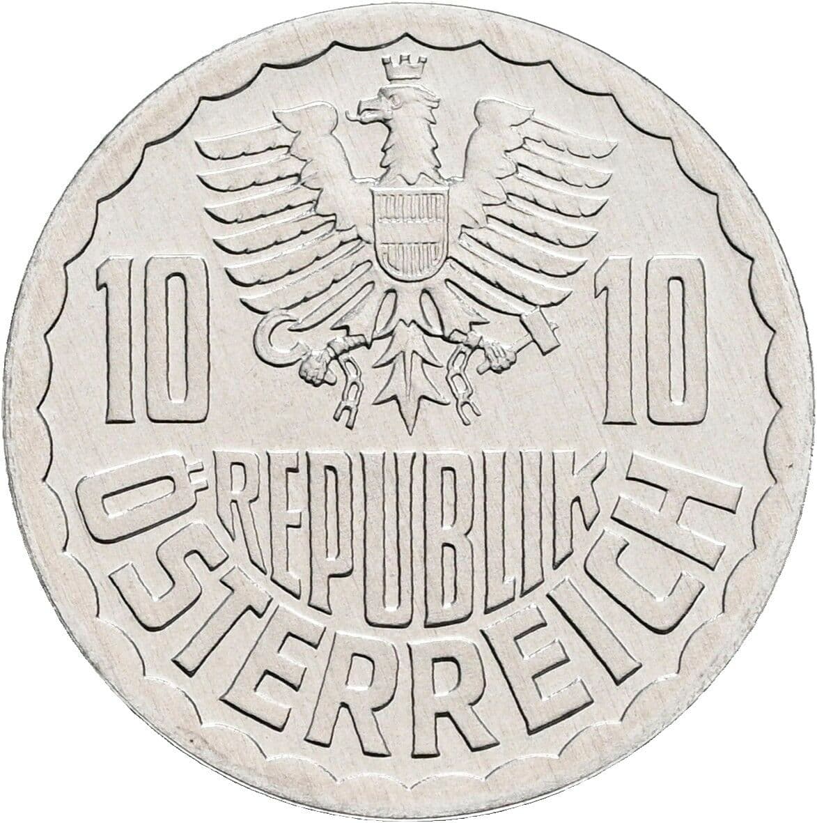 10 Groschen 1989 – Rückseite