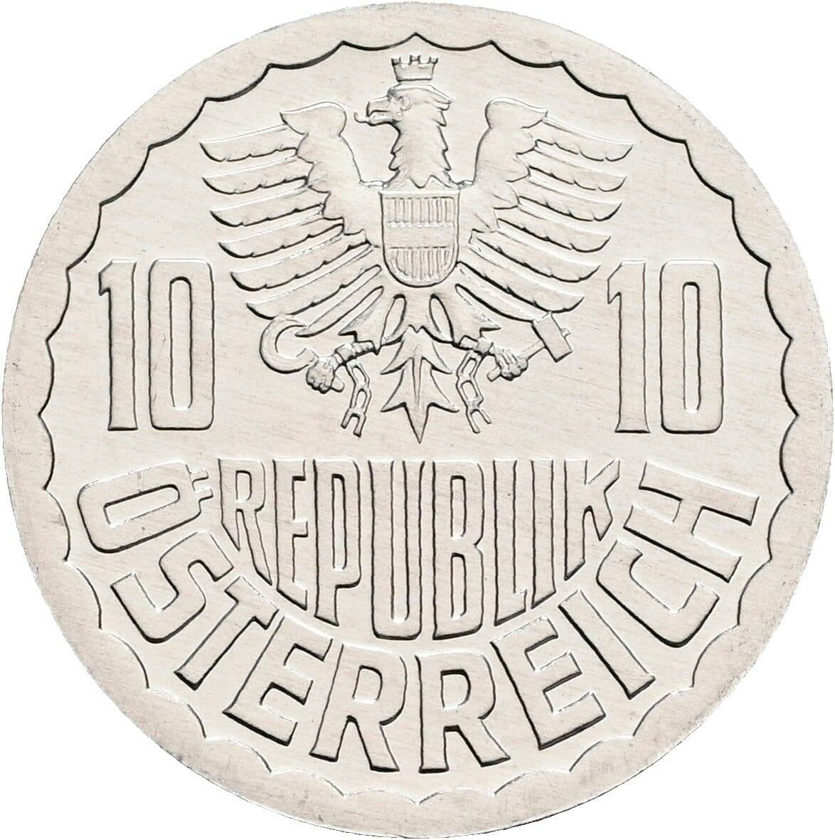 10 Groschen 1989 – Rückseite
