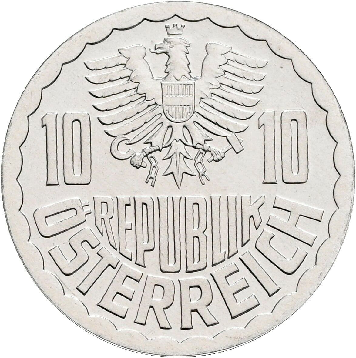 10 Groschen 1989 – Rückseite