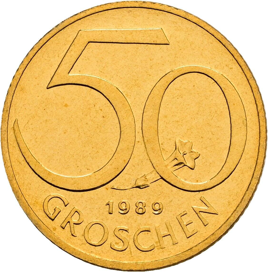 50 Groschen 1989 – Vorderseite
