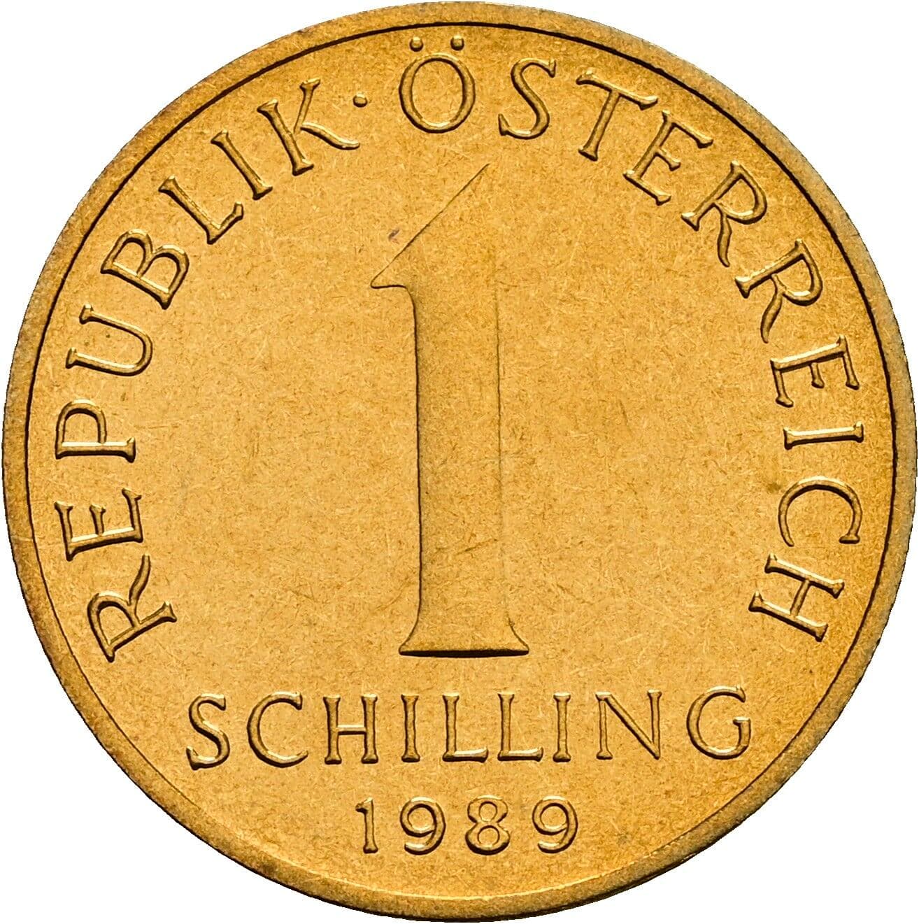 1 Schilling 1989 – Vorderseite