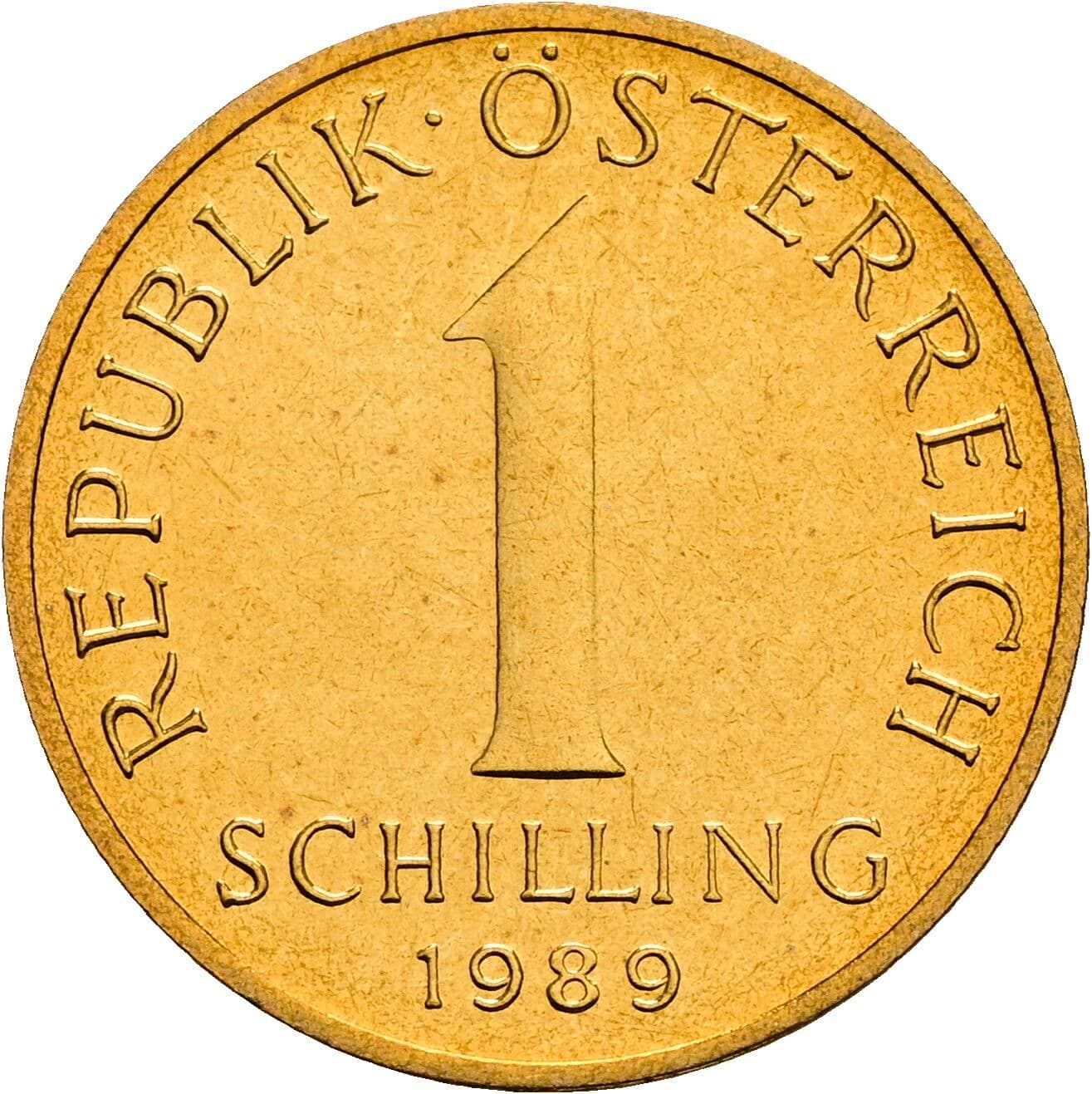 1 Schilling 1989 – Vorderseite