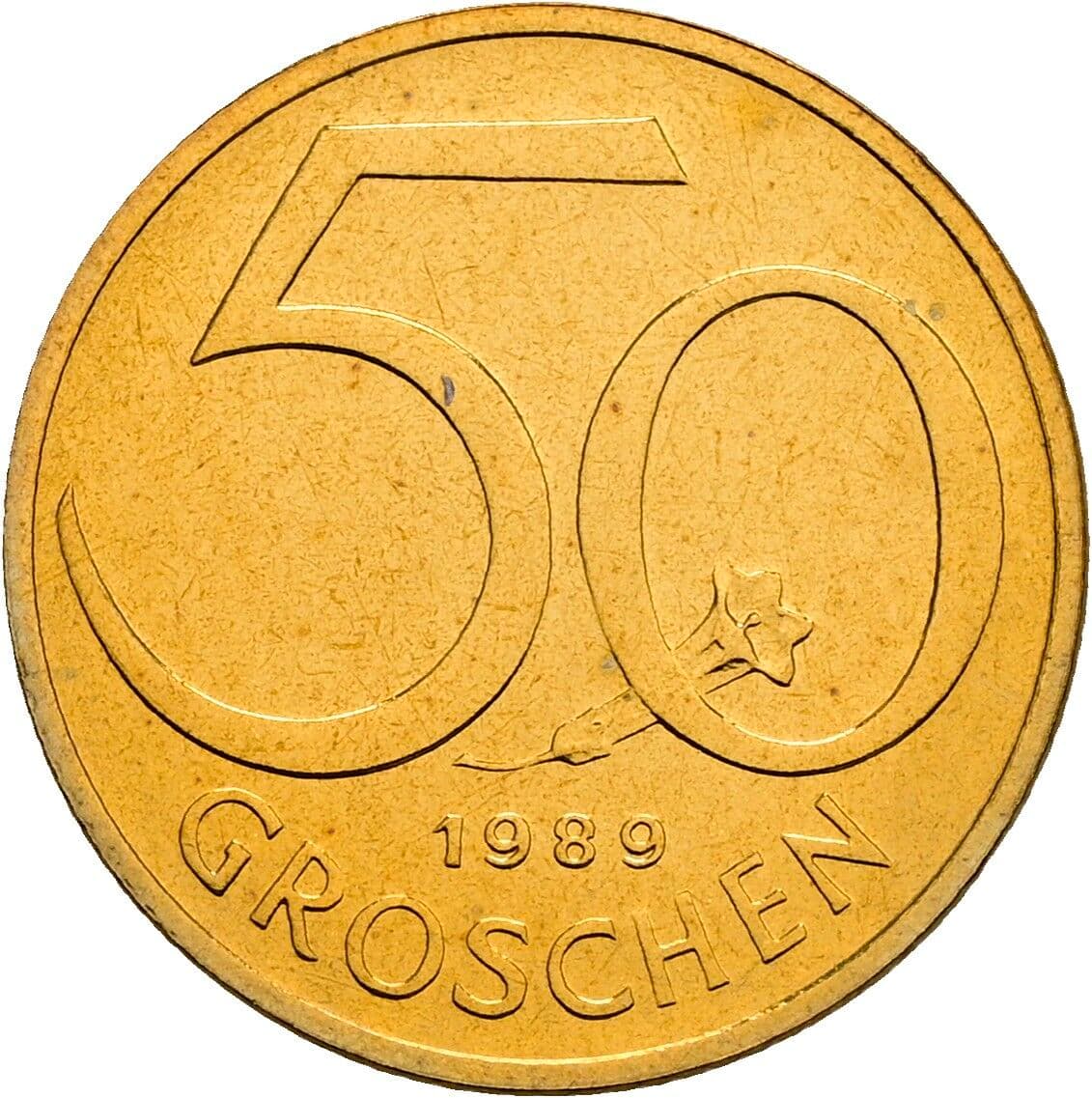 50 Groschen 1989 – Vorderseite