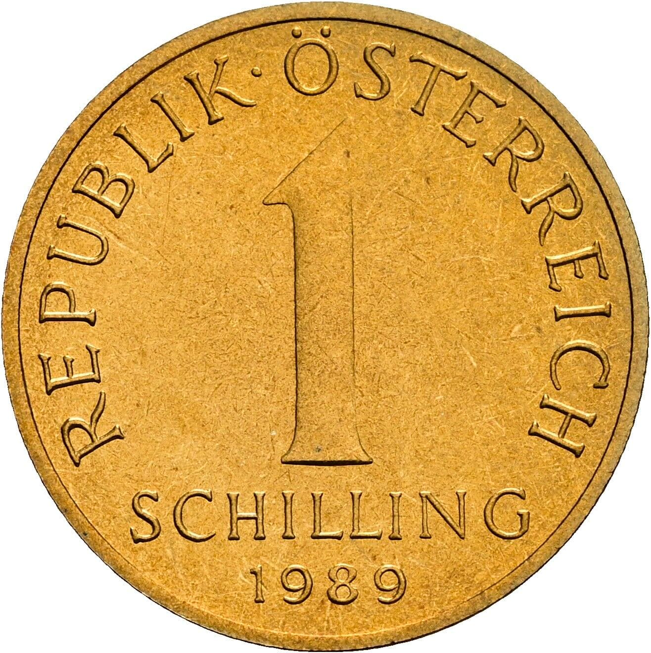 1 Schilling 1989 – Vorderseite