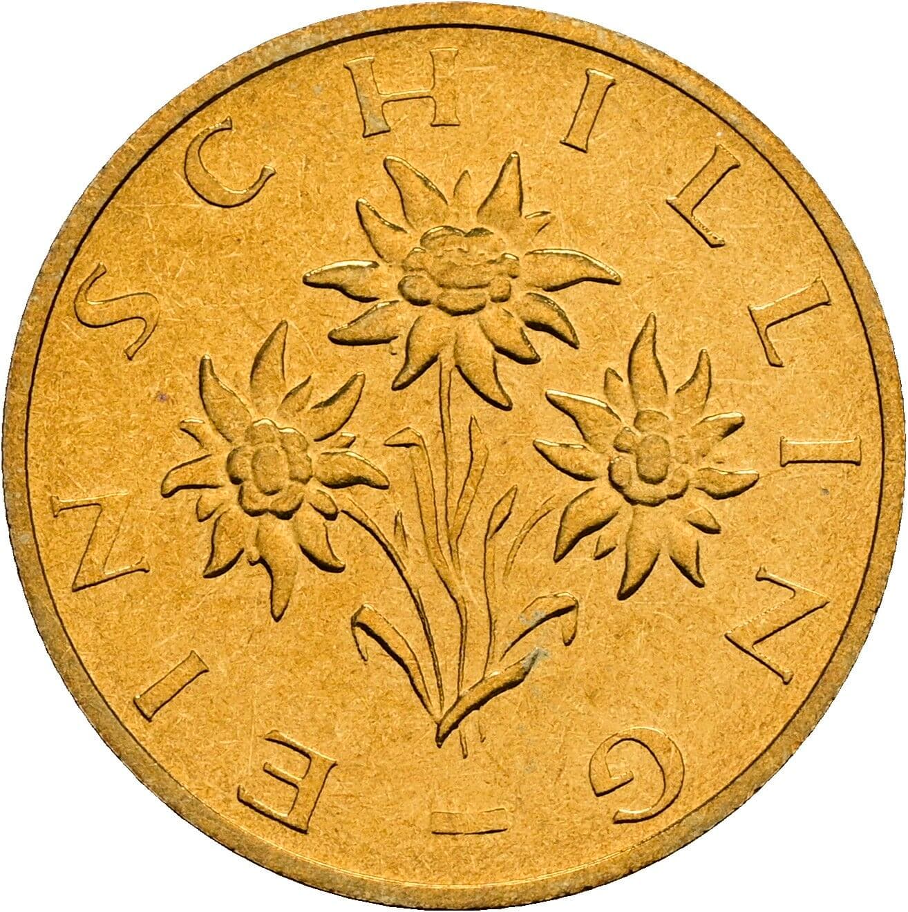 1 Schilling 1989 – Rückseite