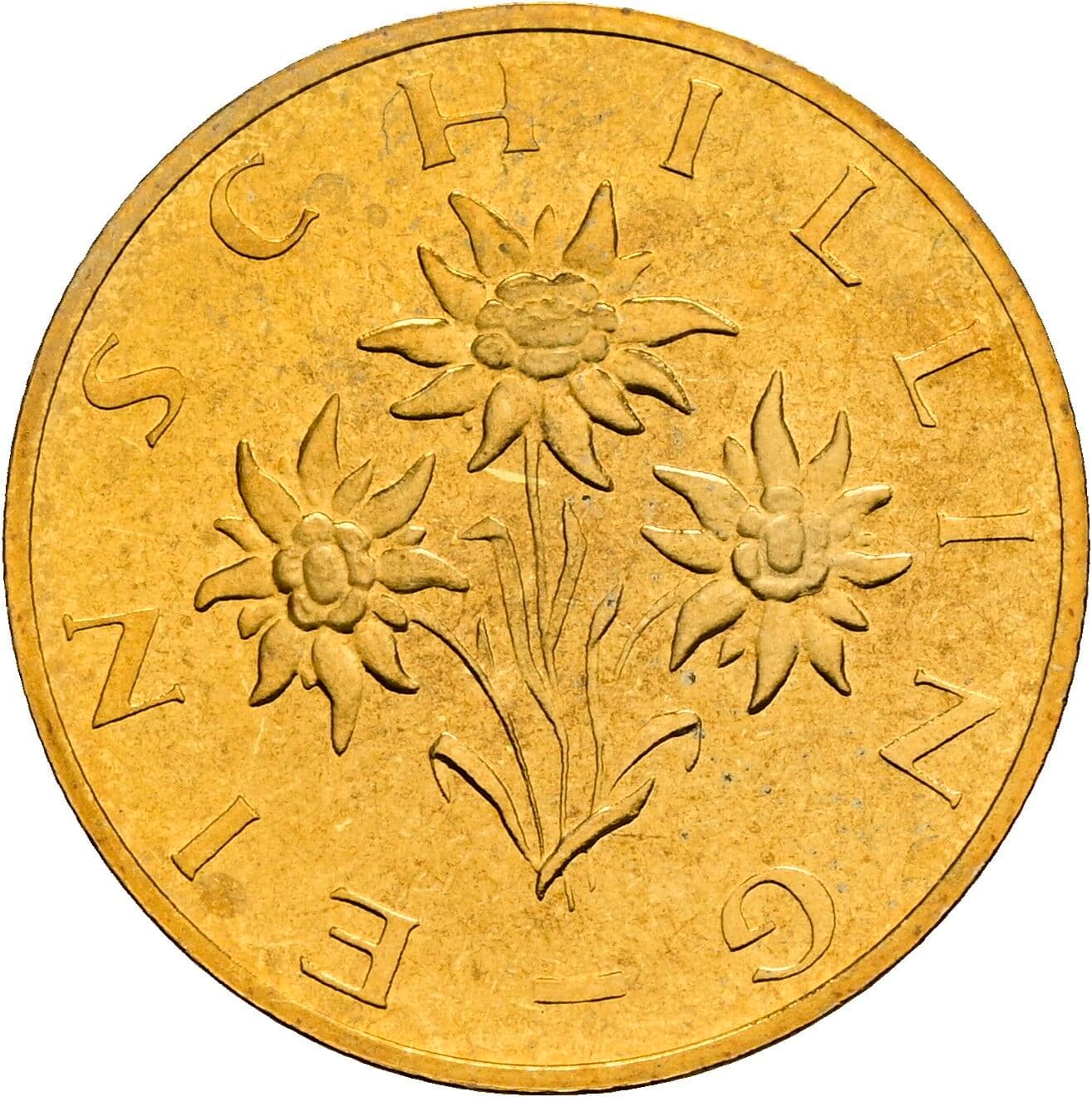 1 Schilling 1989 – Rückseite