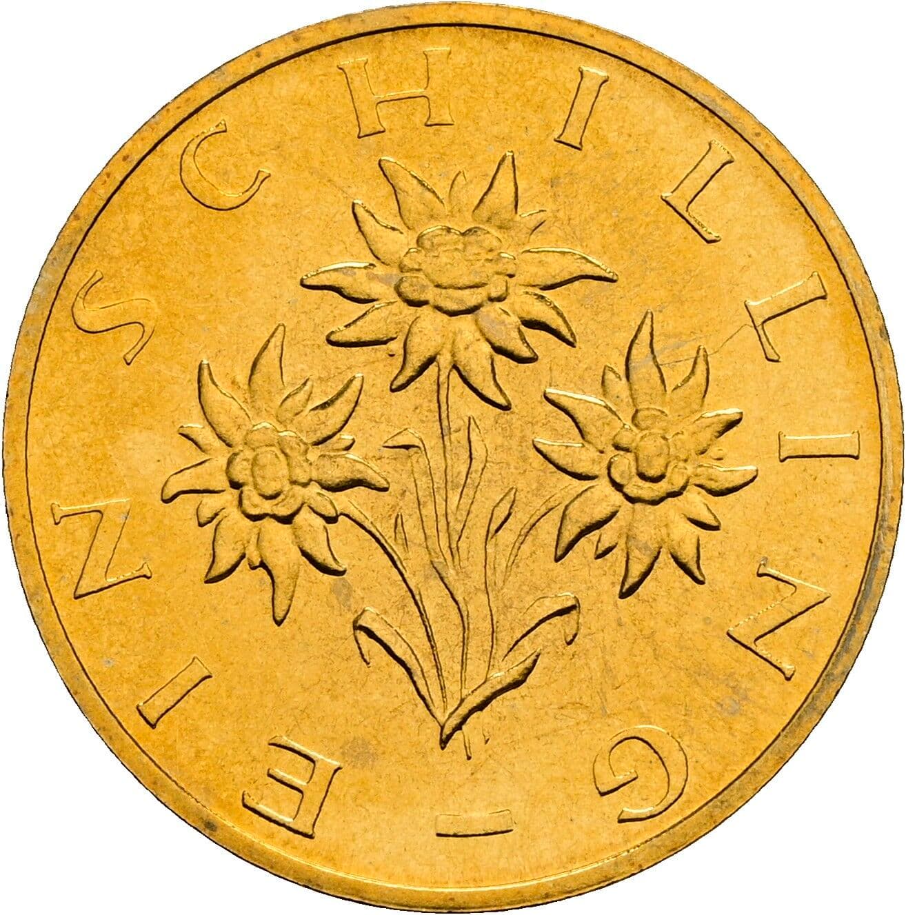 1 Schilling 1989 – Rückseite