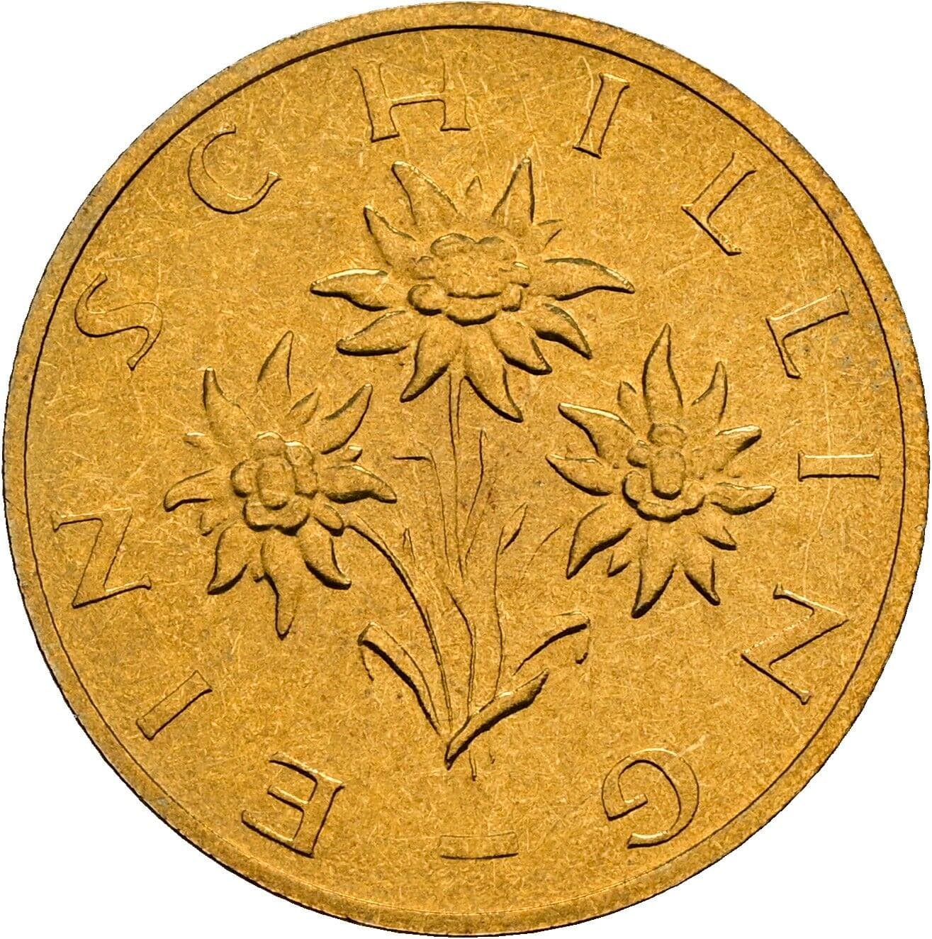1 Schilling 1989 – Rückseite