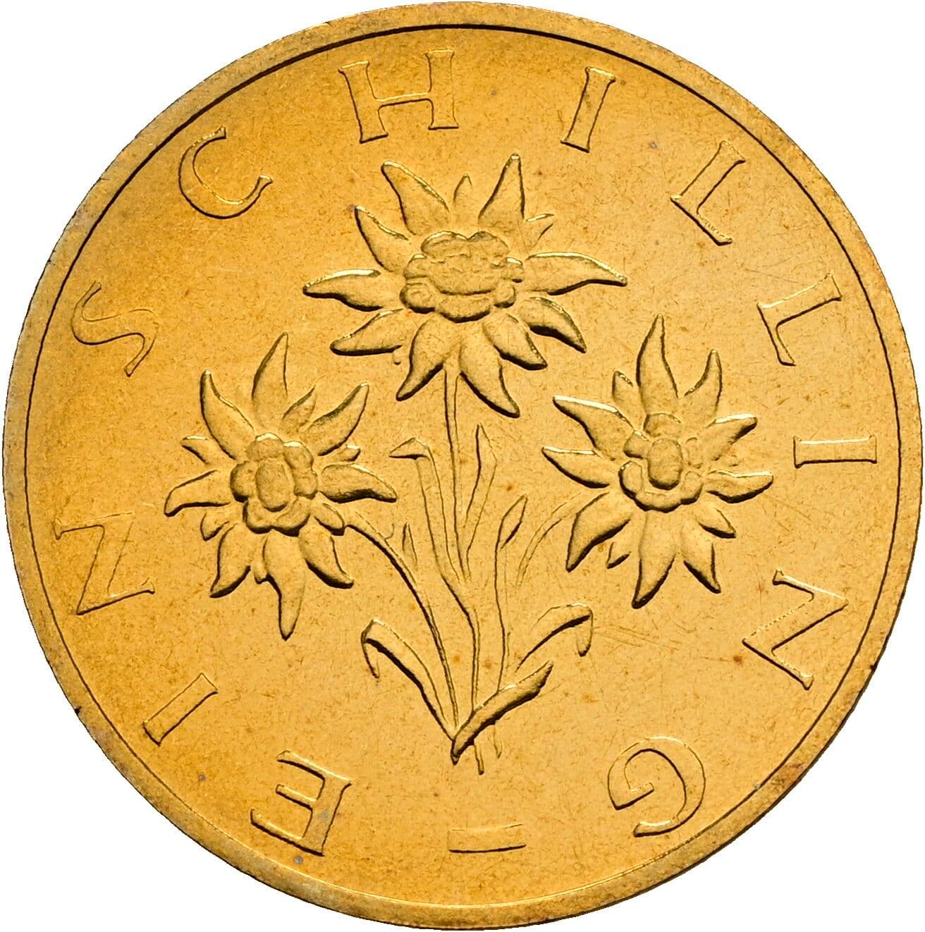 1 Schilling 1989 – Rückseite