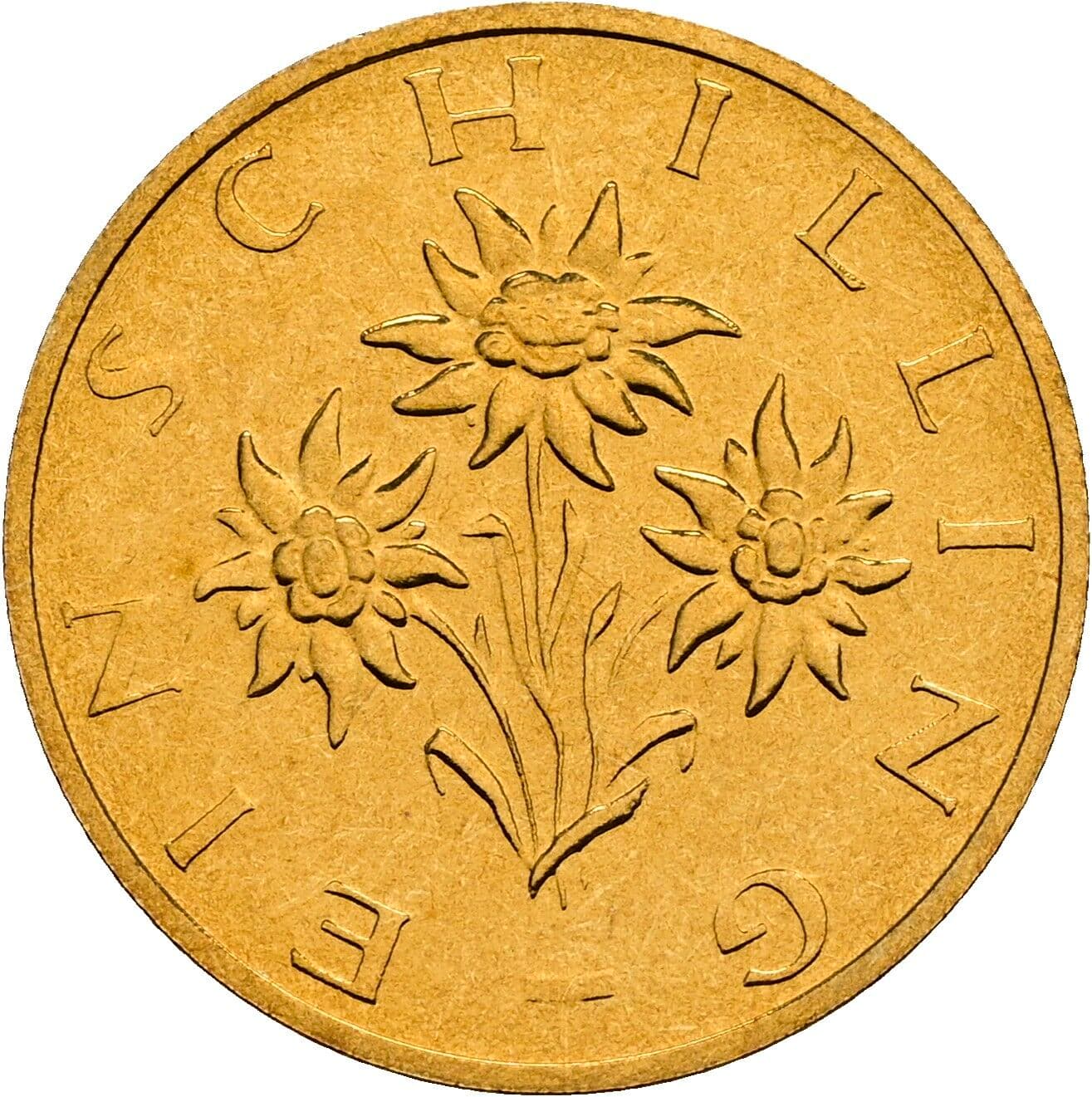 1 Schilling 1989 – Rückseite