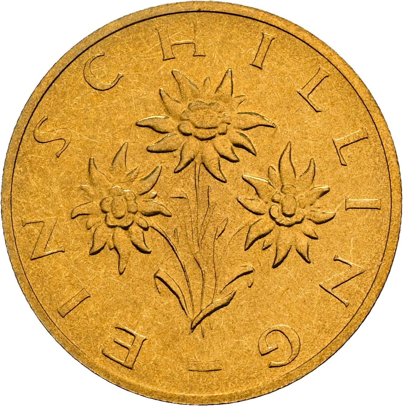 1 Schilling 1989 – Rückseite