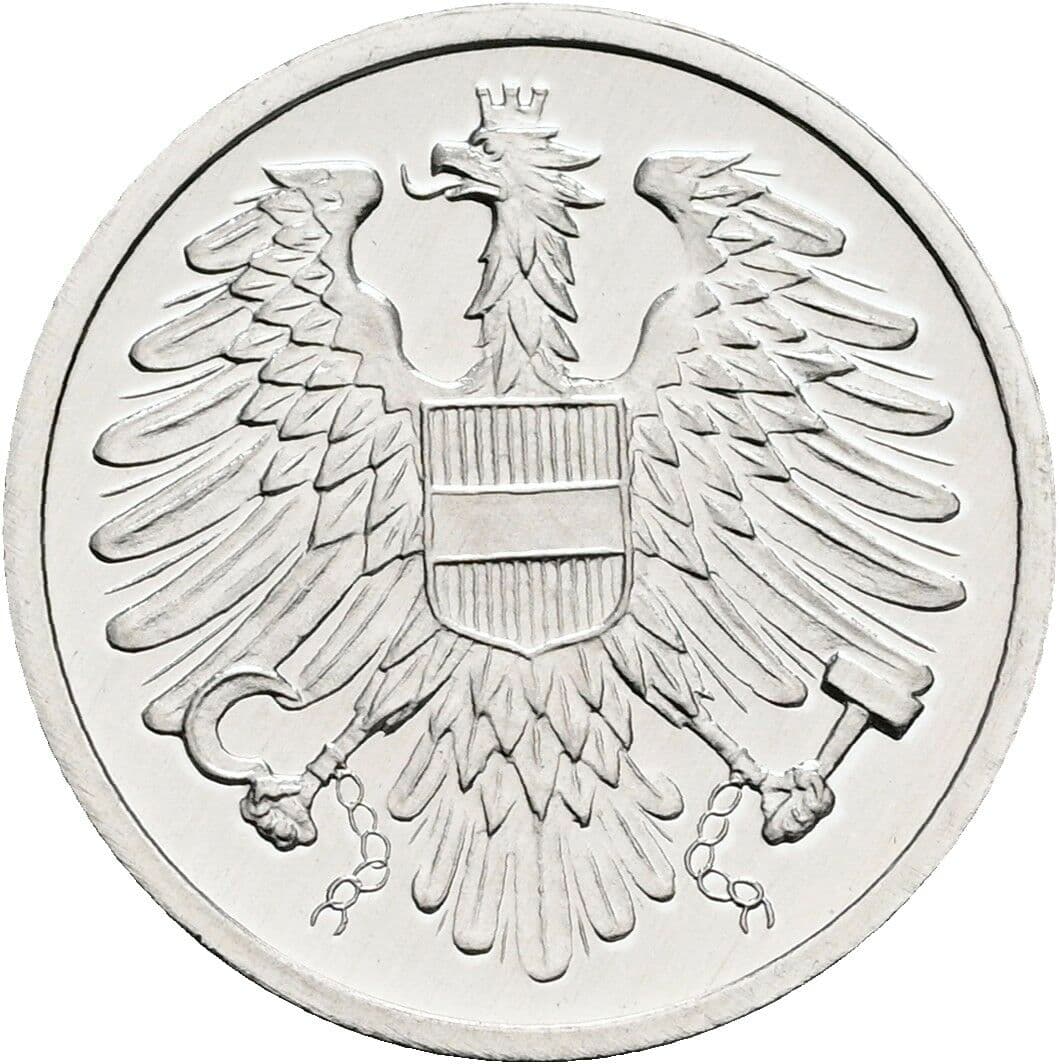 2 Groschen 1986 – Rückseite