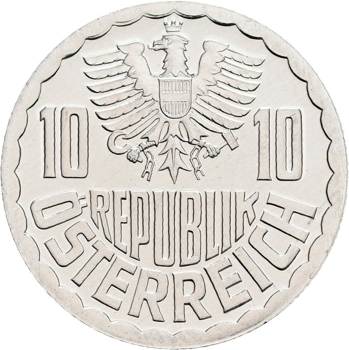 10 Groschen 1986 – Rückseite