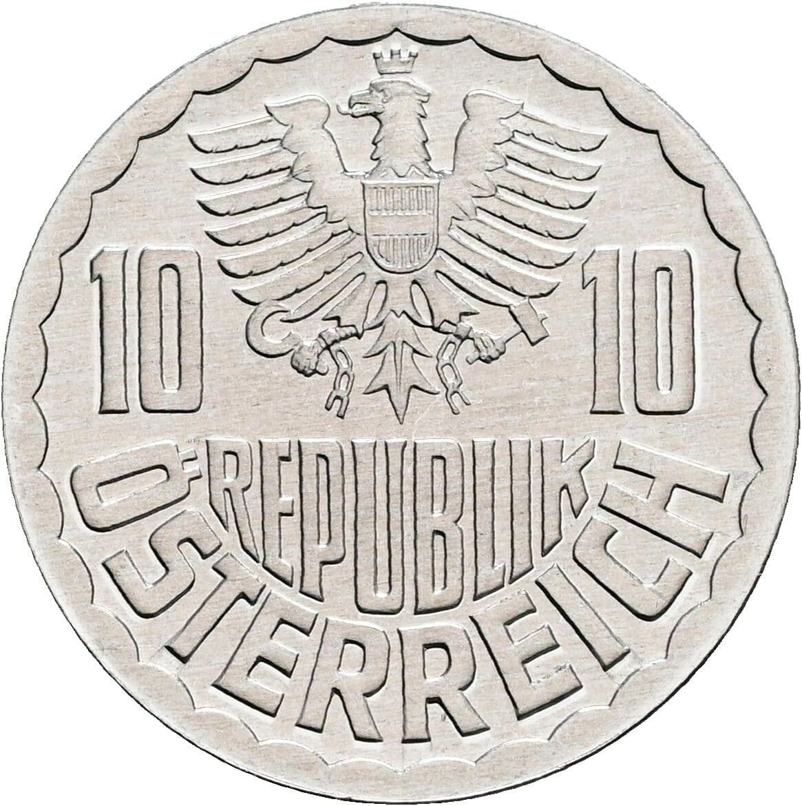 10 Groschen 1986 – Rückseite