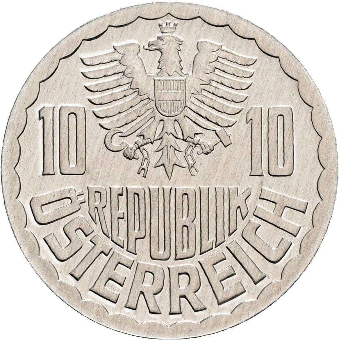 10 Groschen 1986 – Rückseite