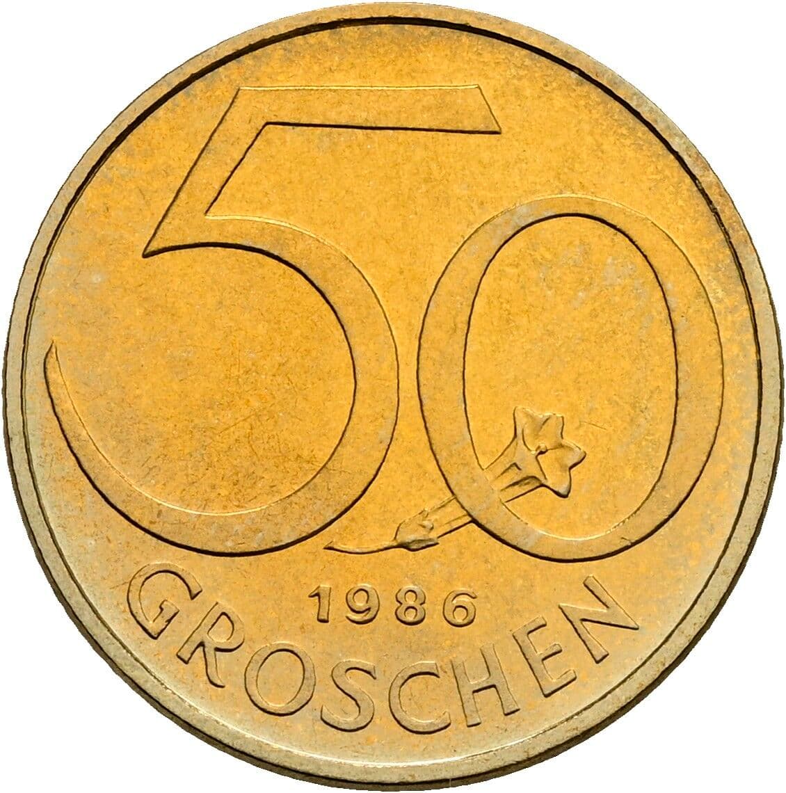 50 Groschen 1986 – Vorderseite