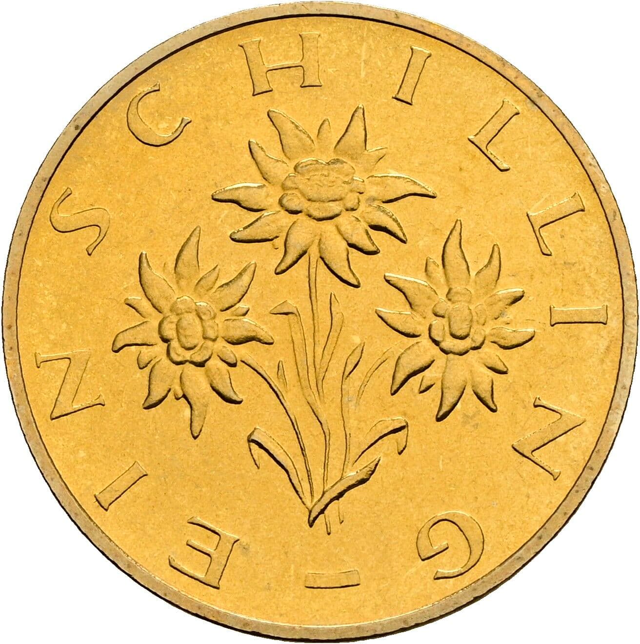 1 Schilling 1986 – Rückseite