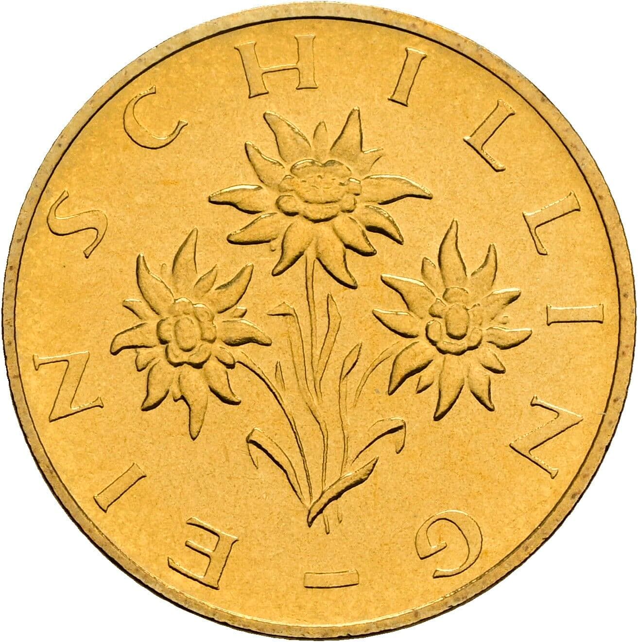 1 Schilling 1986 – Rückseite