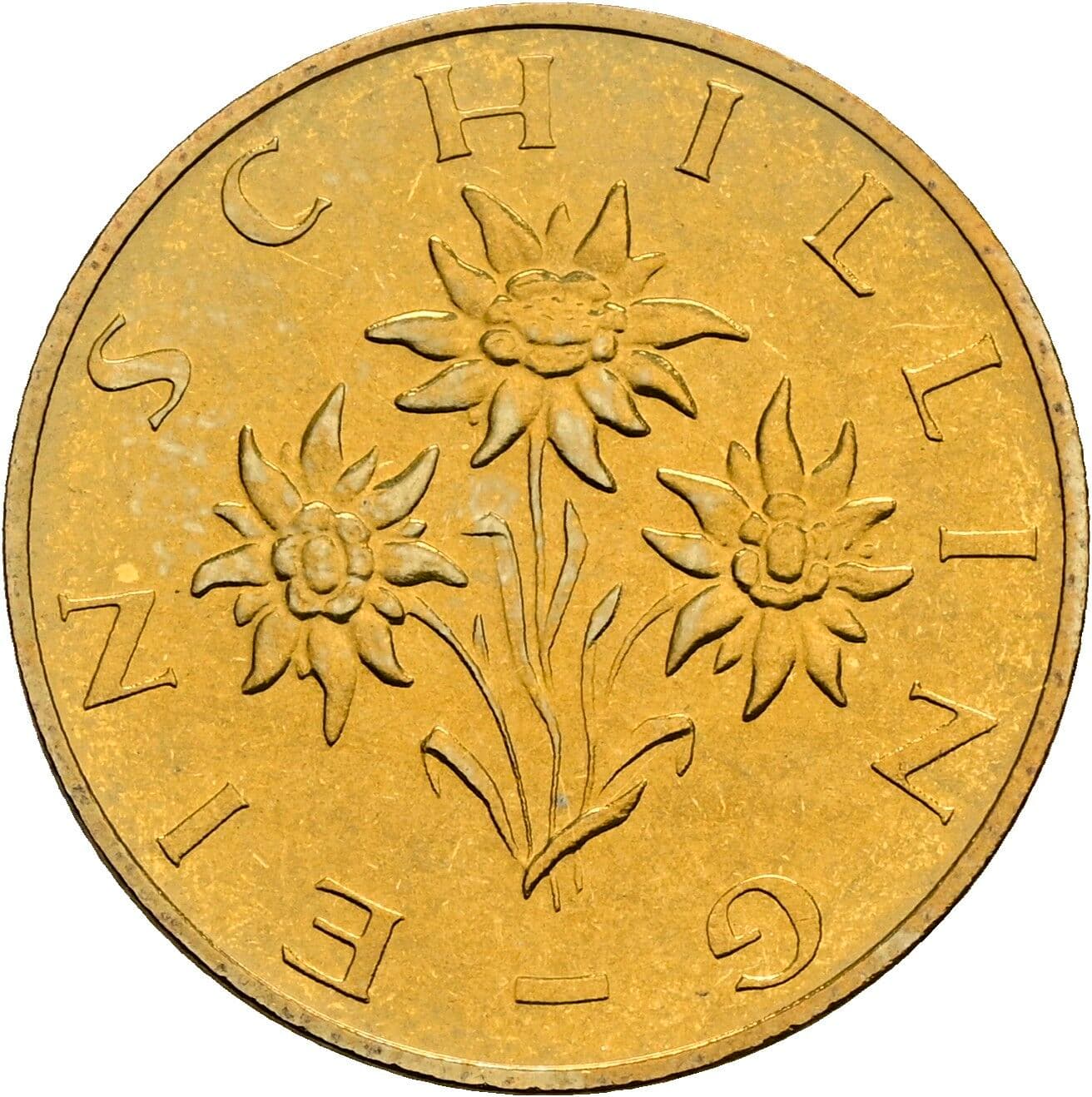 1 Schilling 1986 – Rückseite