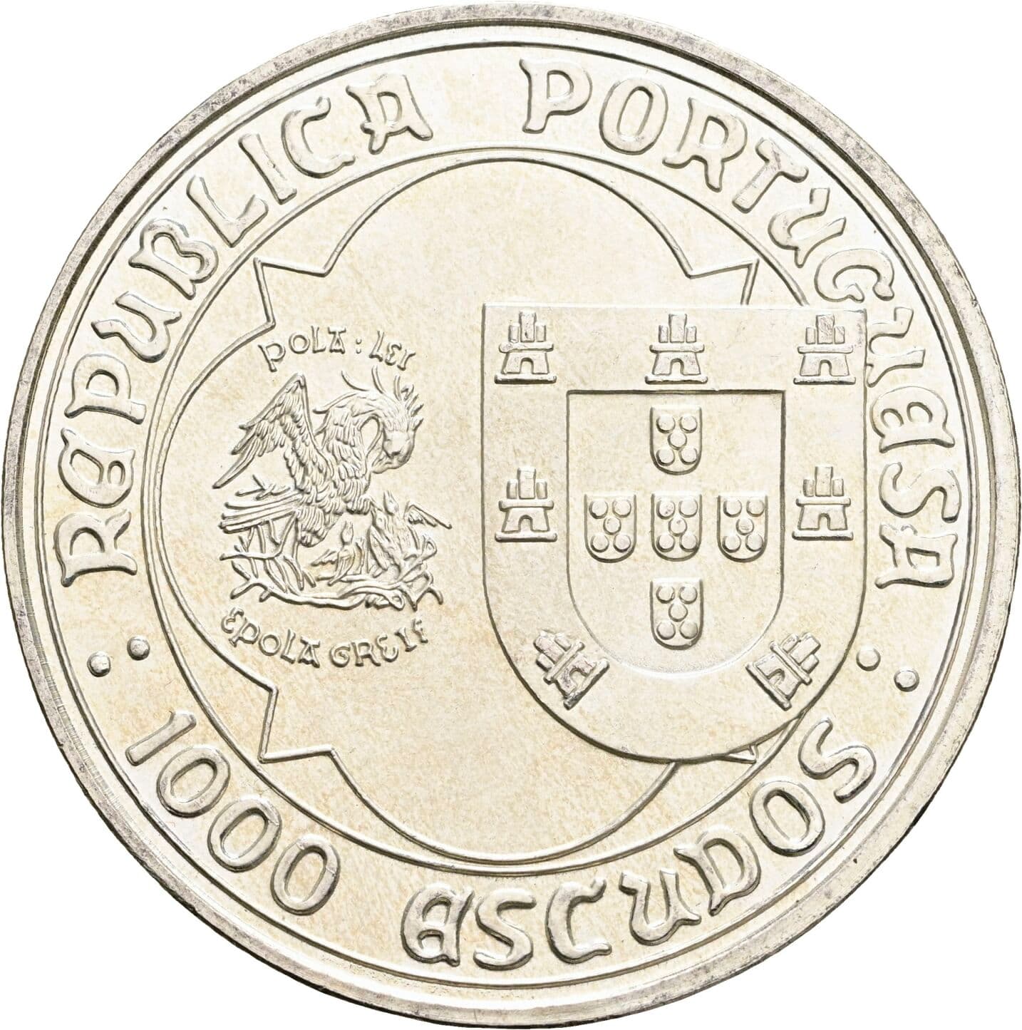 1000 Escudos 1995 – Rückseite