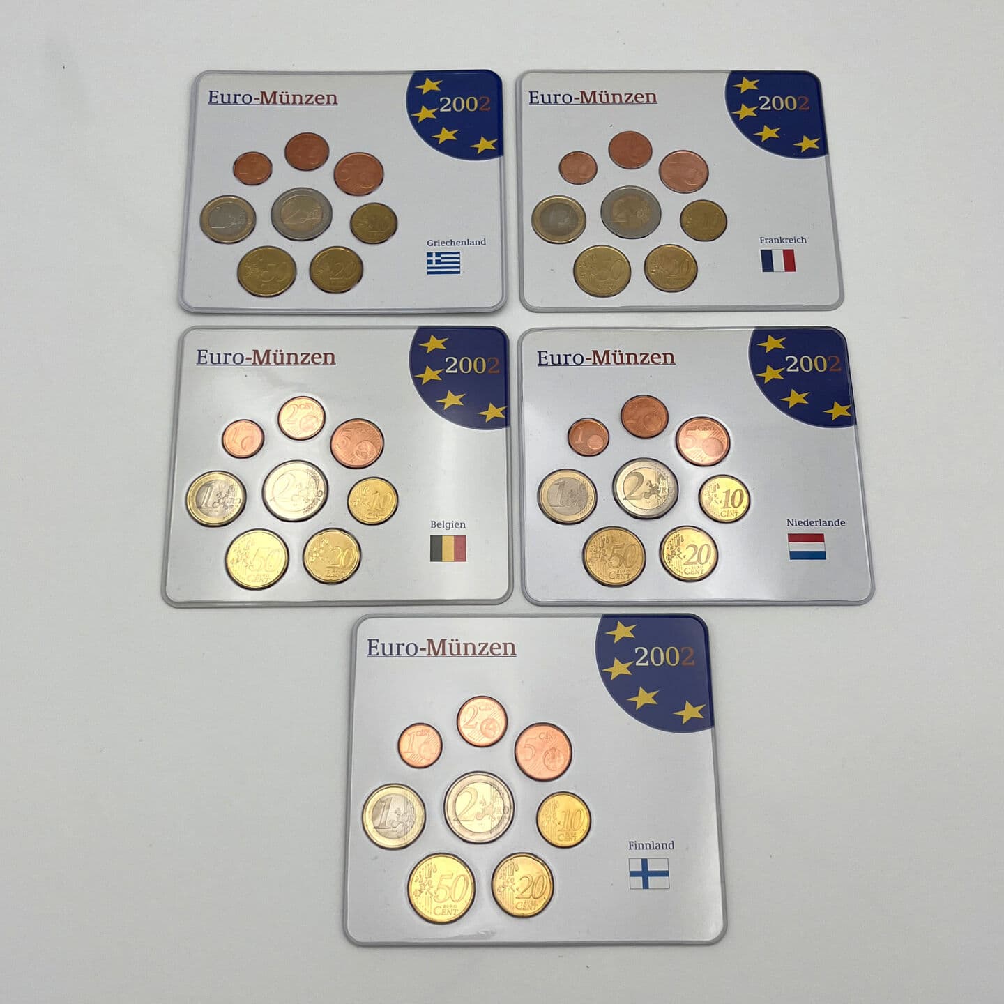 Lot 5 Stück Euro Coin Sets