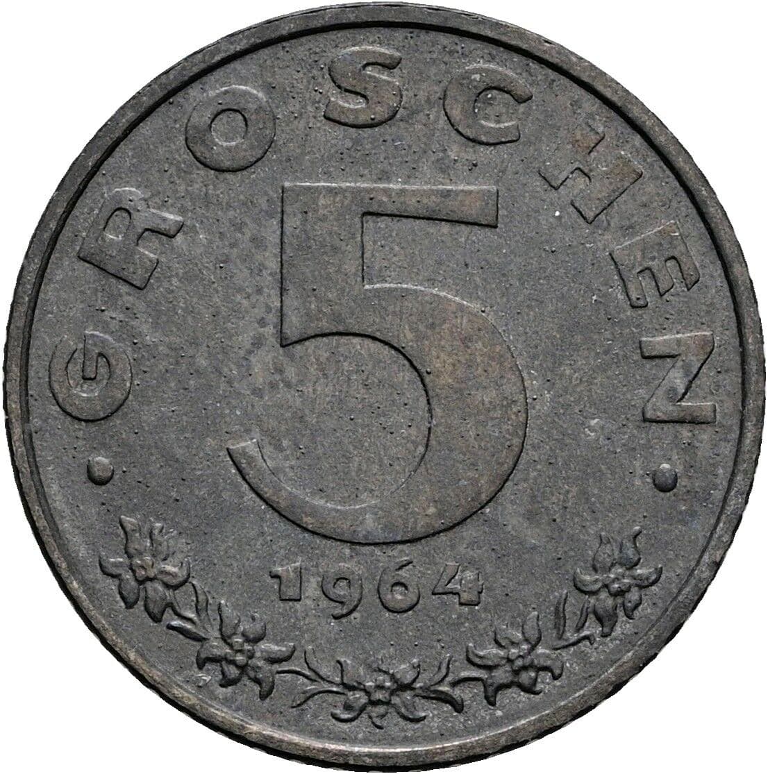 5 Groschen 1964 – Vorderseite