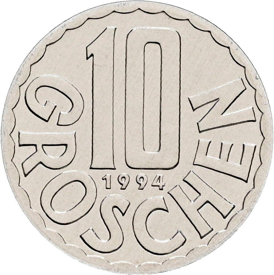 10 Groschen 1994 – Vorderseite