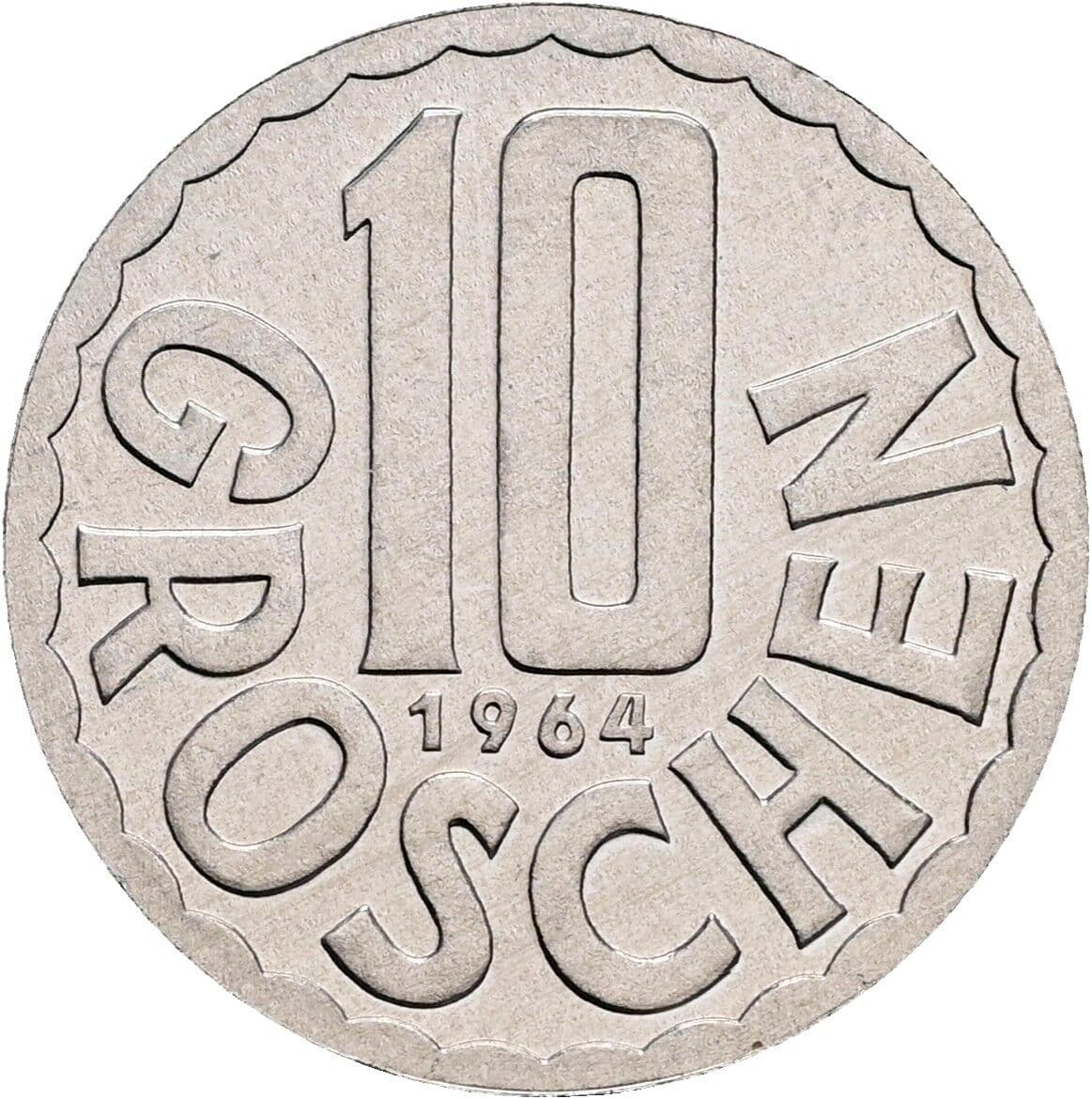 10 Groschen 1964 – Vorderseite