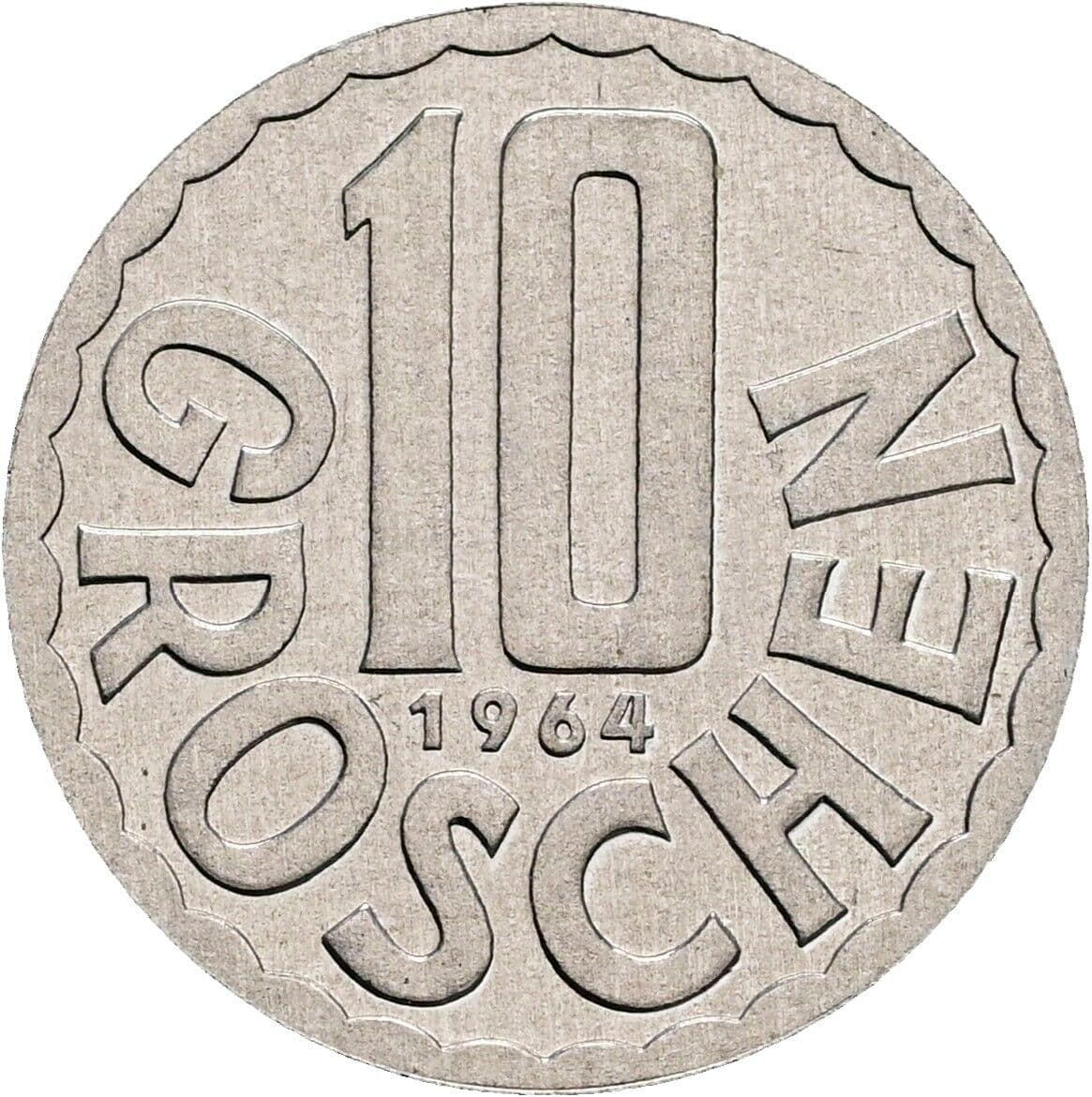10 Groschen 1964 – Vorderseite
