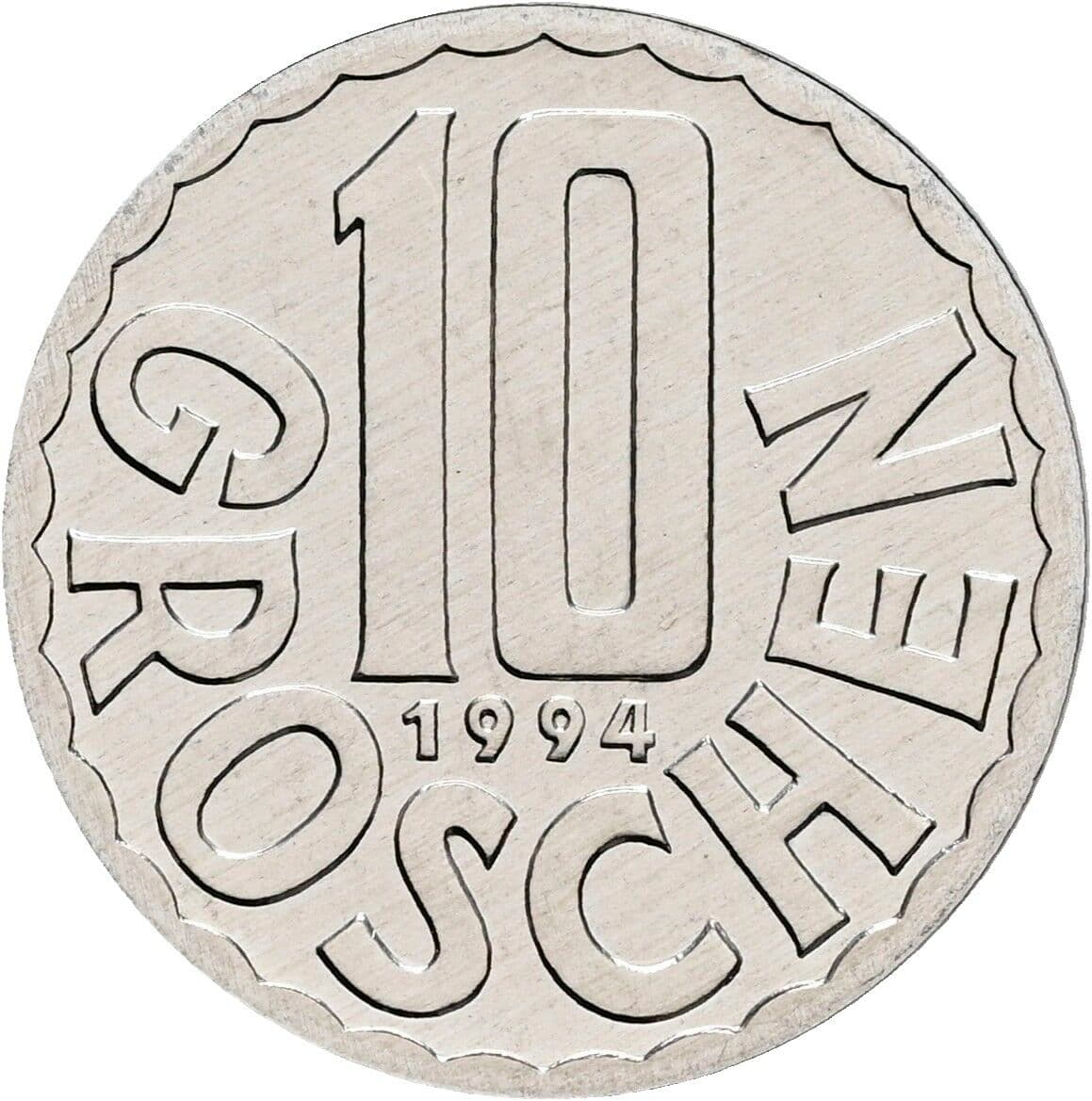 10 Groschen 1994 – Vorderseite