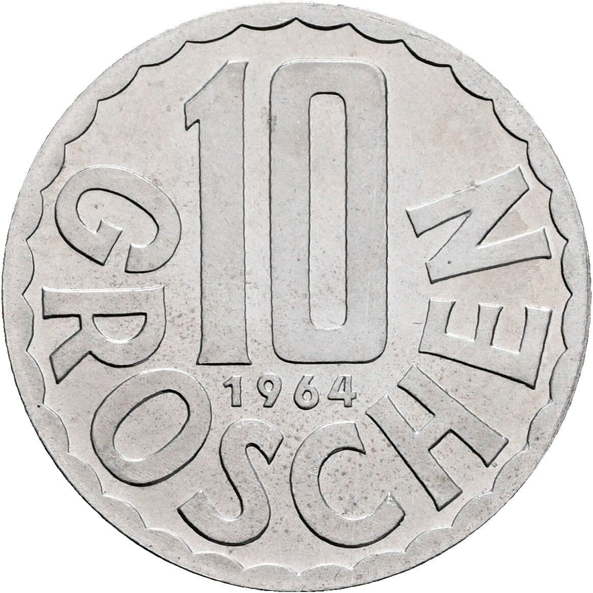10 Groschen 1964 – Vorderseite