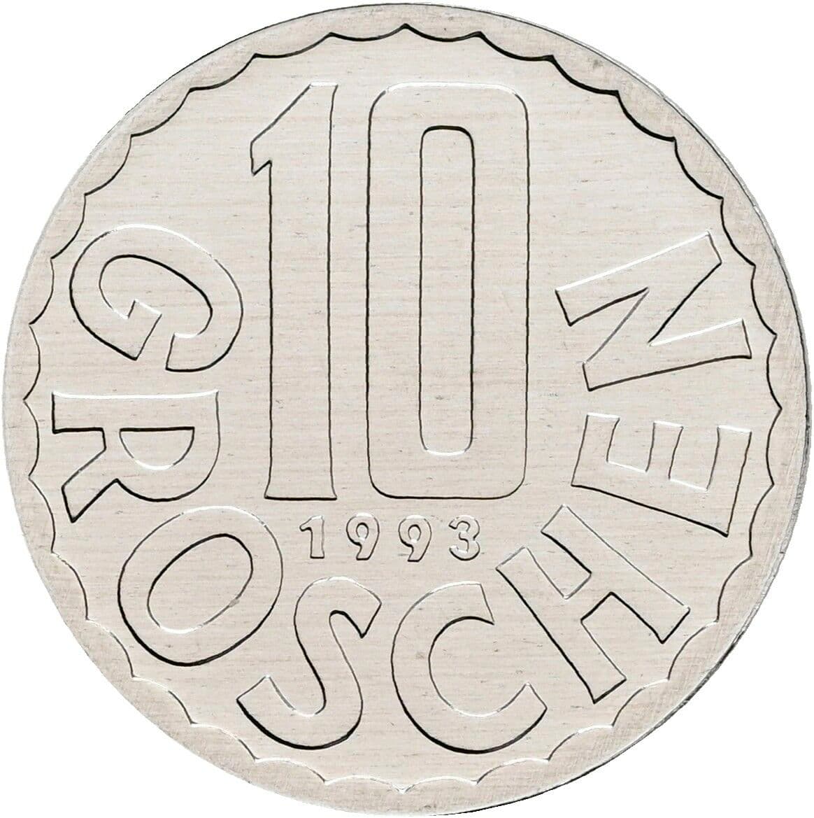 10 Groschen 1993 – Vorderseite