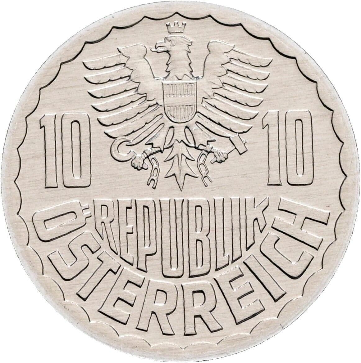 10 Groschen 1990 – Rückseite